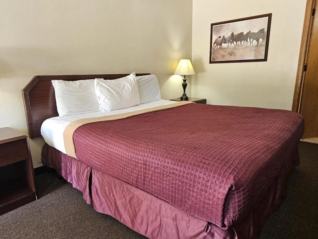Bed in Boomtown Inn