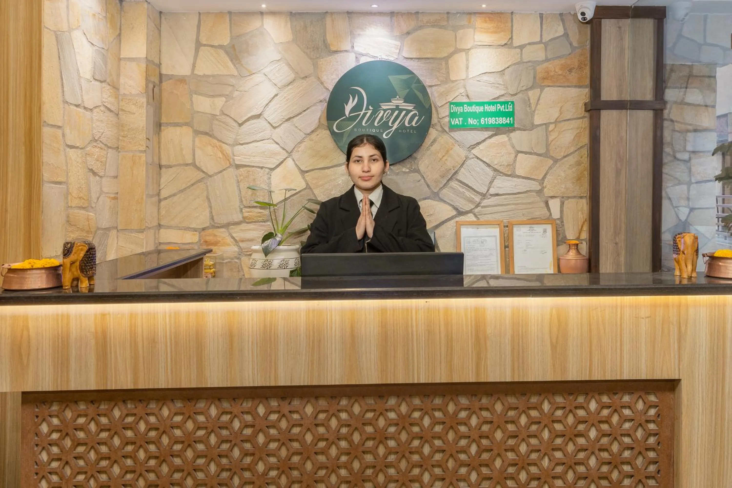 Lobby or reception in Divya Boutique Inn