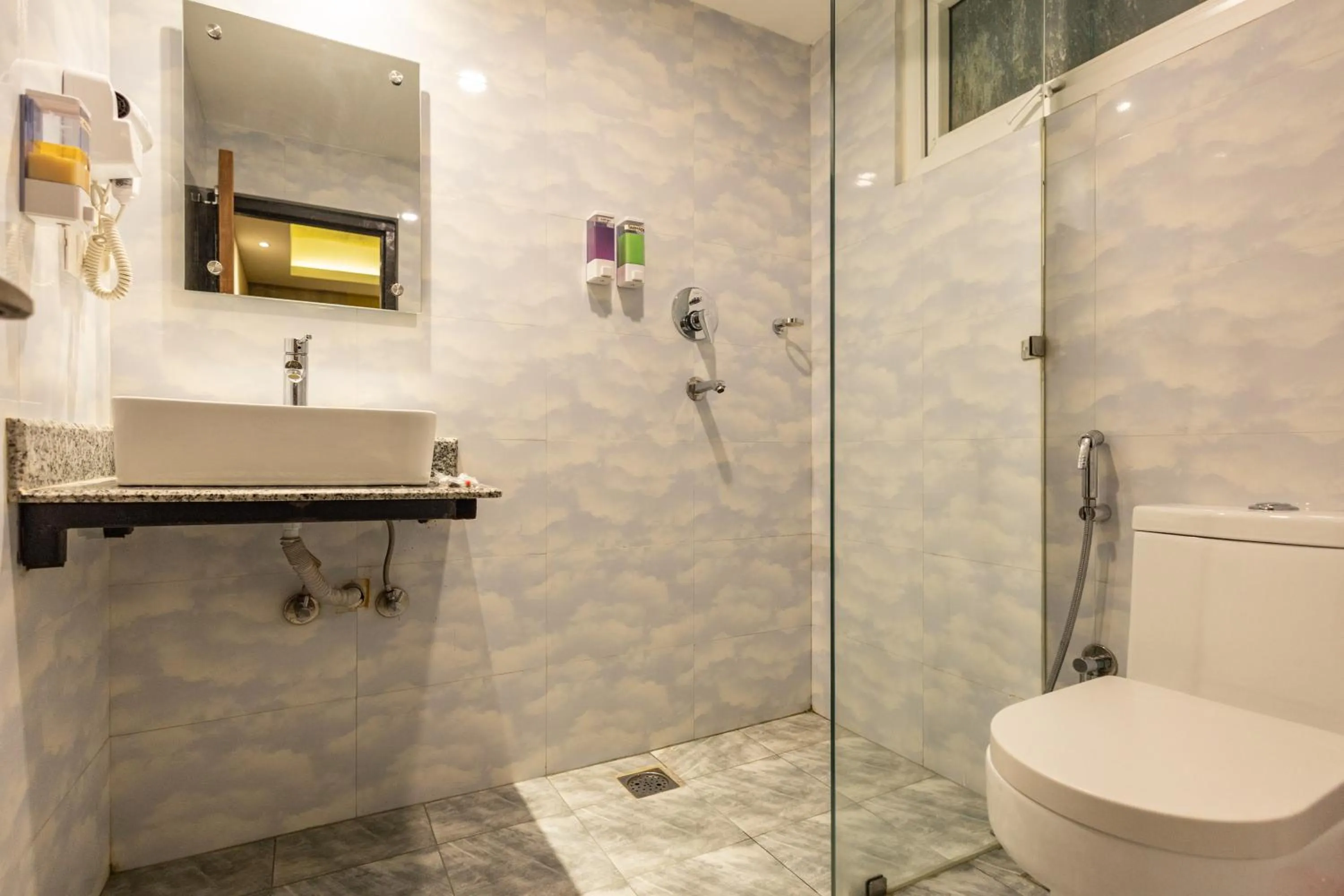 Shower in Divya Boutique Inn