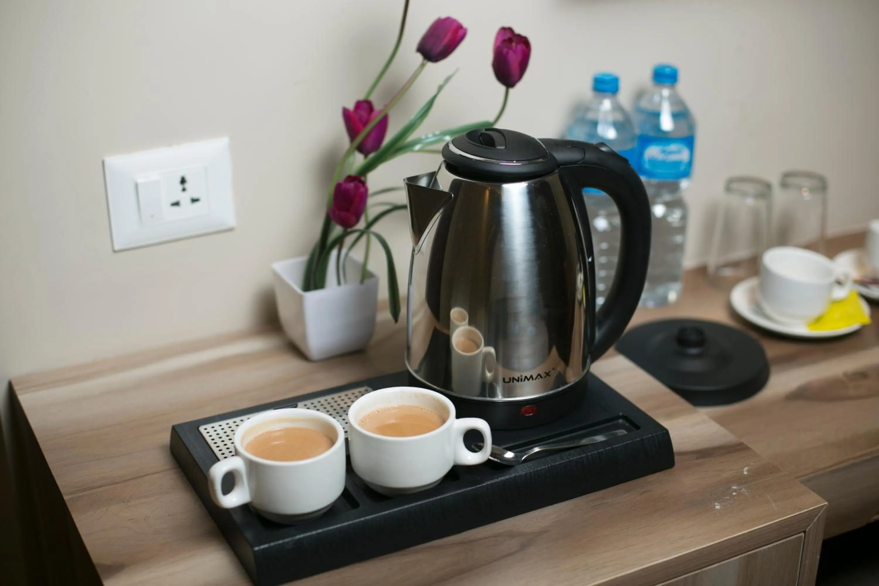 Coffee/tea facilities in Divya Boutique Inn