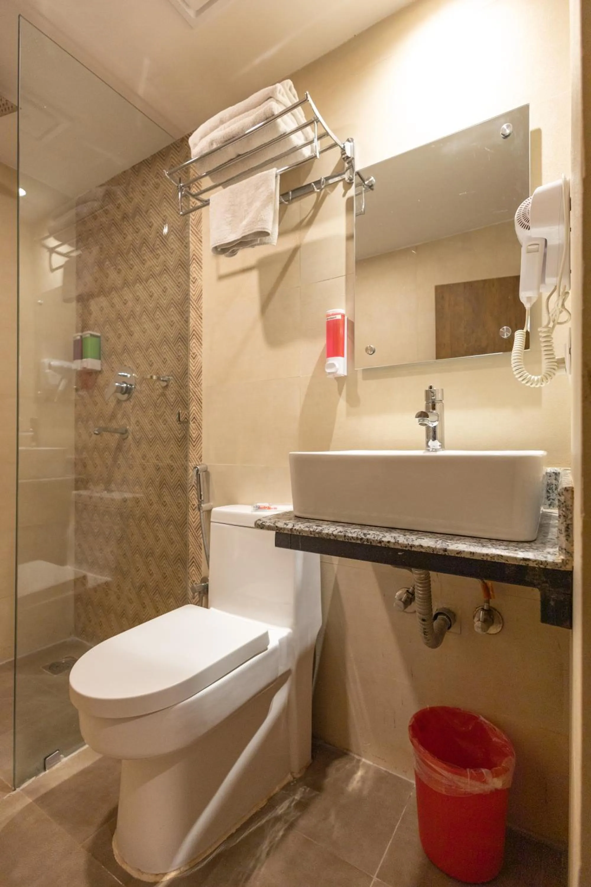 Shower in Divya Boutique Inn