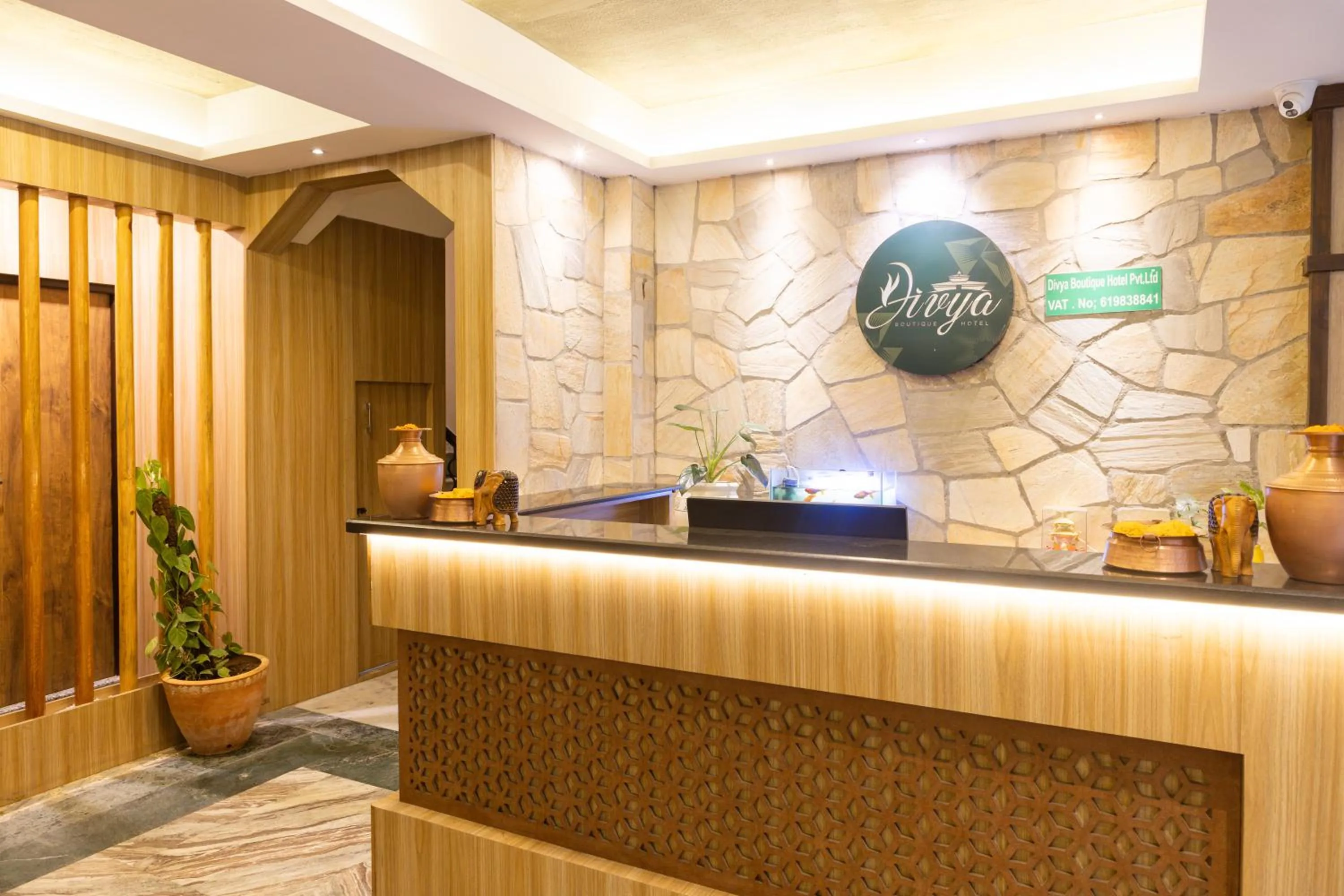 Lobby or reception in Divya Boutique Inn