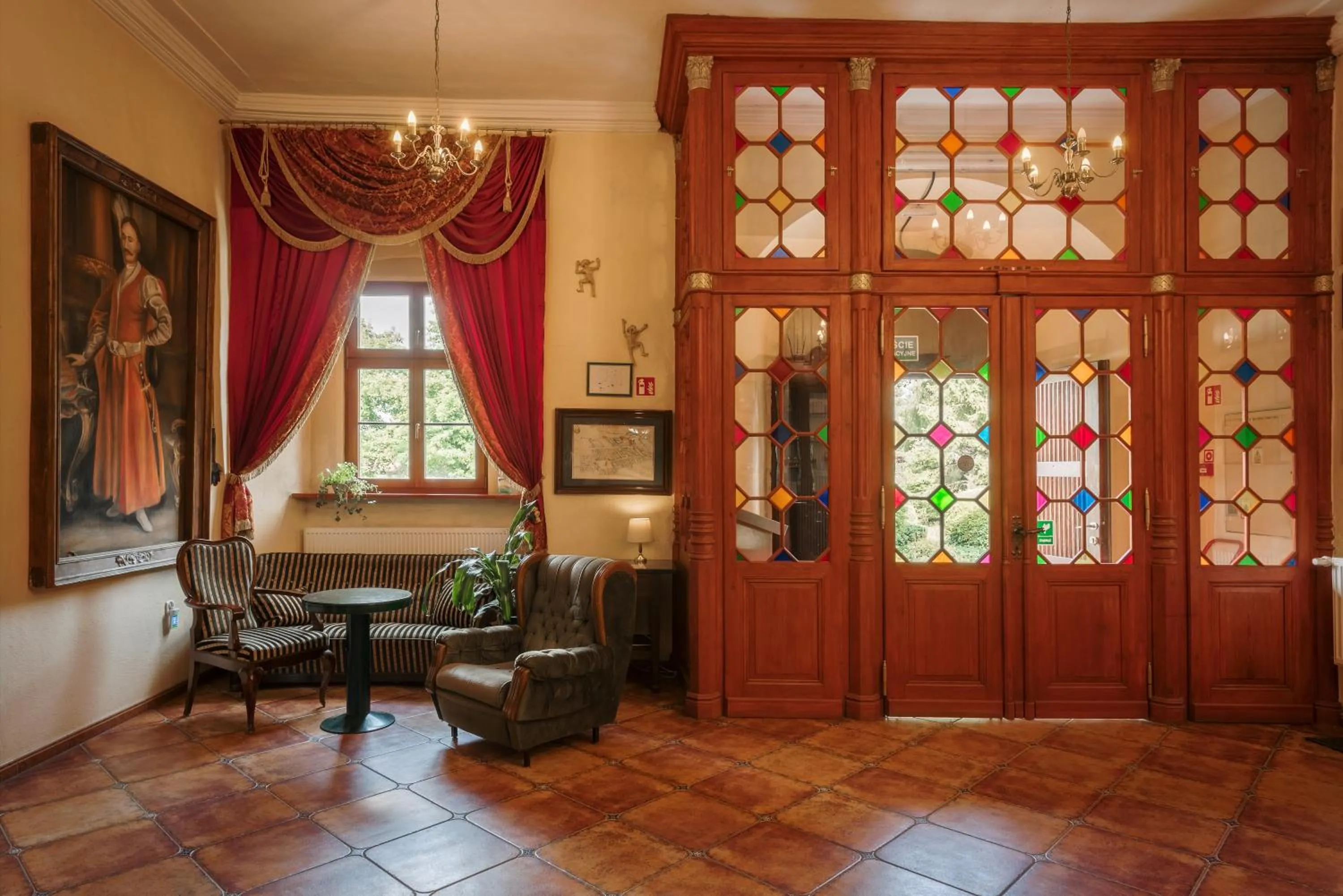 Lobby or reception in Zamek Dobroszyce