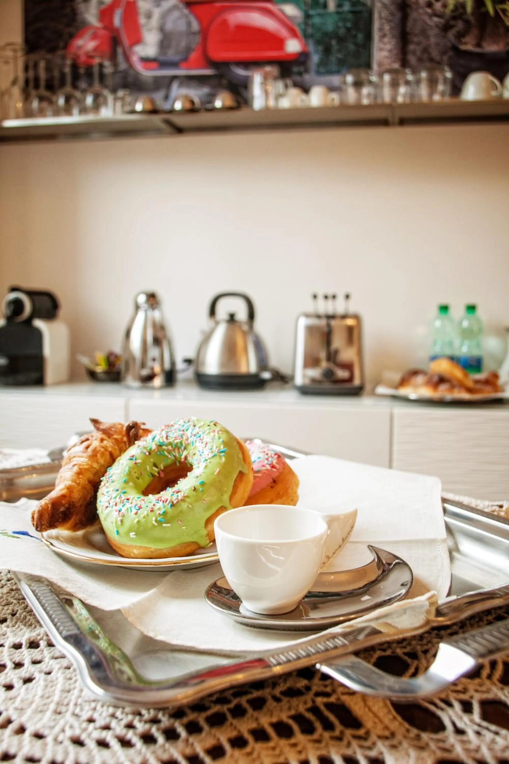 Italian breakfast in Vatica B&B Roma