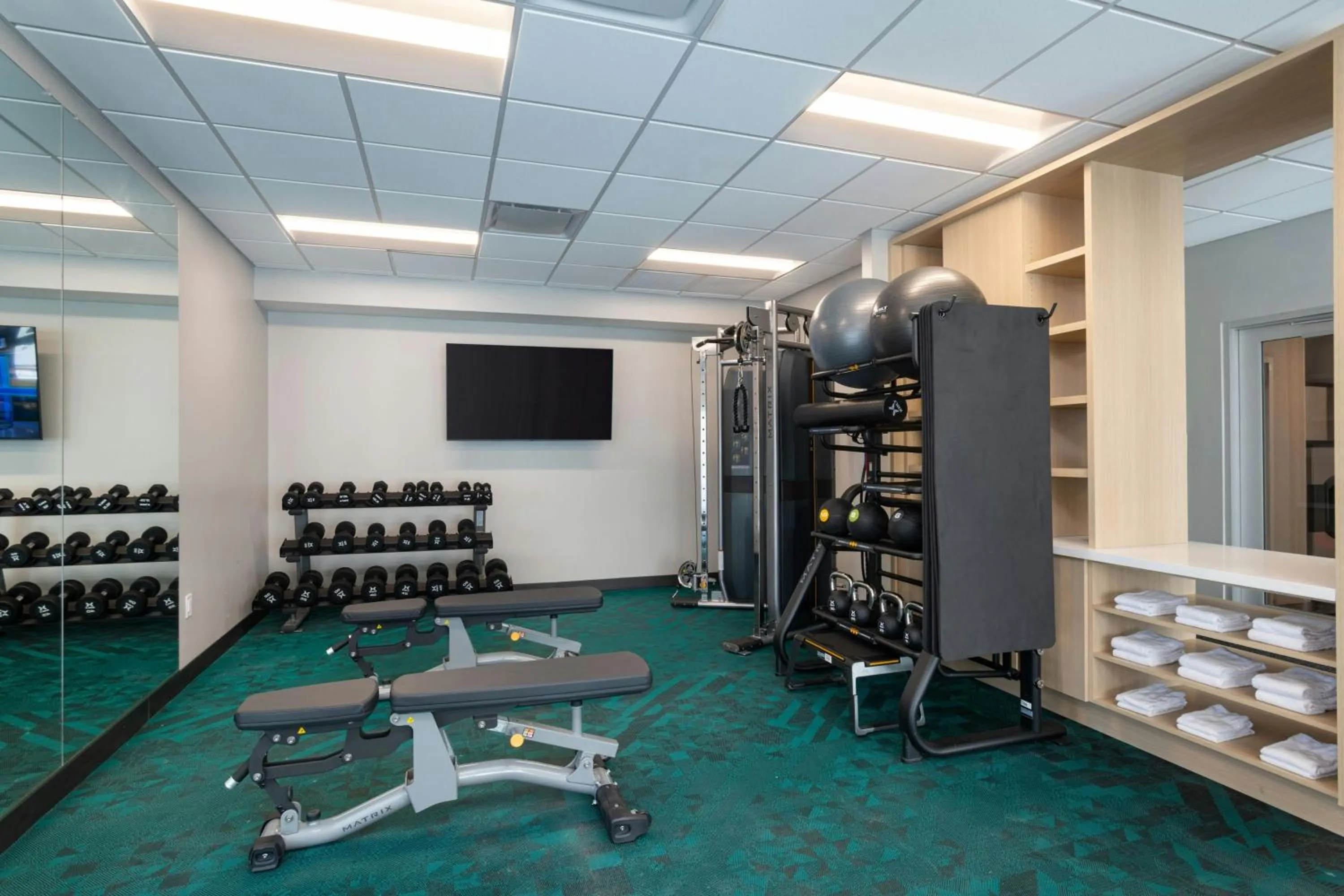 Fitness centre/facilities in TownePlace Suites by Marriott Houston Tomball