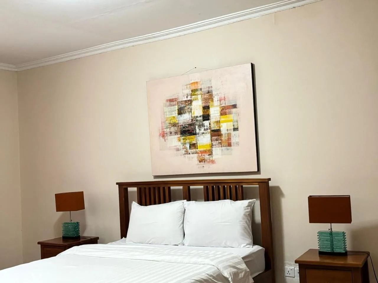 Bed in Palm Malinamoc Hotel