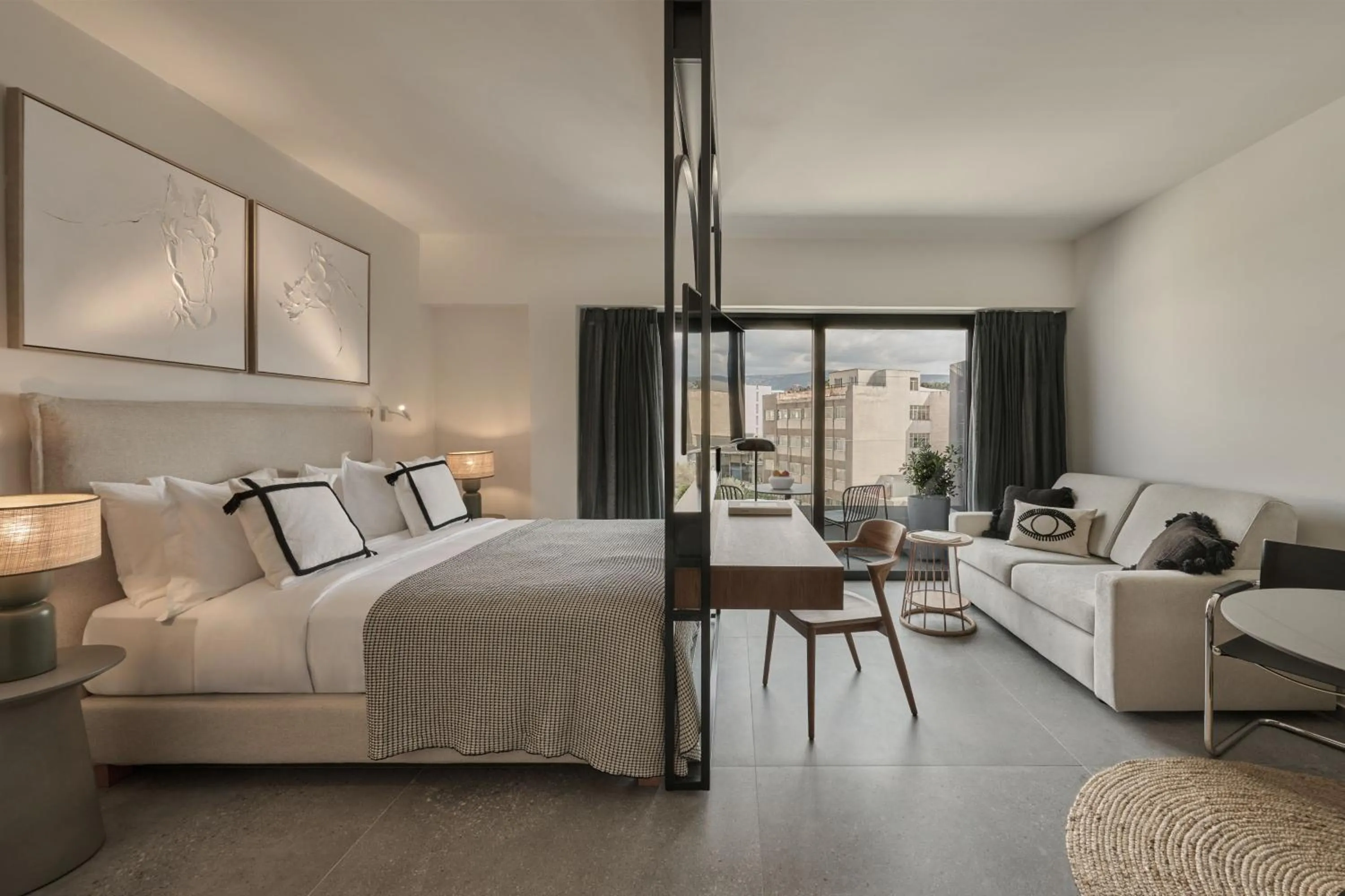 Photo of the whole room, Bed in Vision Gazi