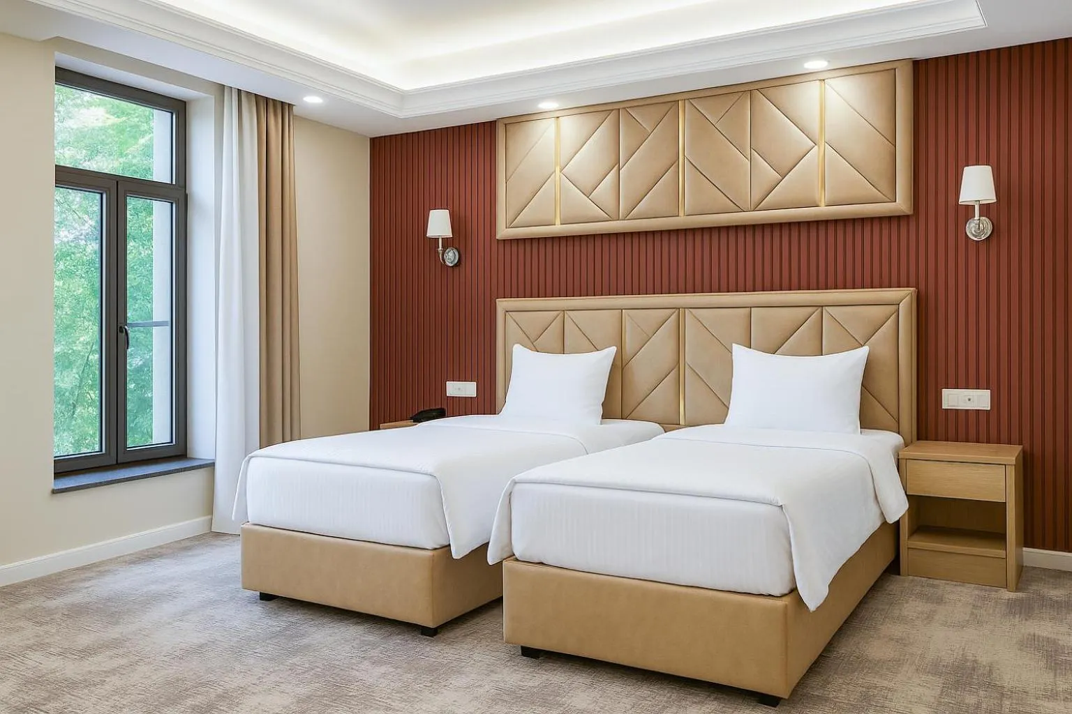 Bed in Siab Hotel Premium
