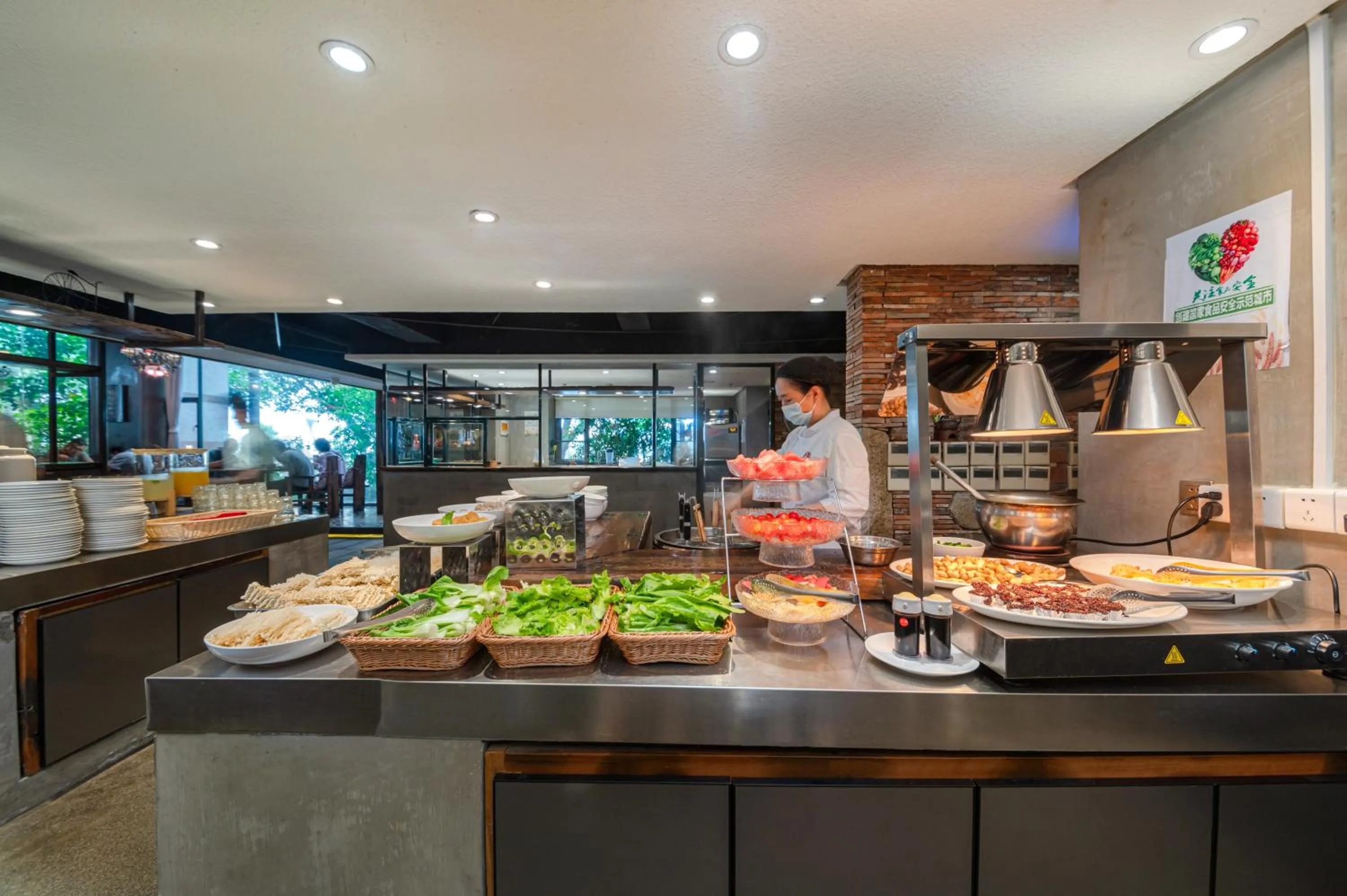 Buffet breakfast in Xiamen Xiang An Yi Hao Hotel