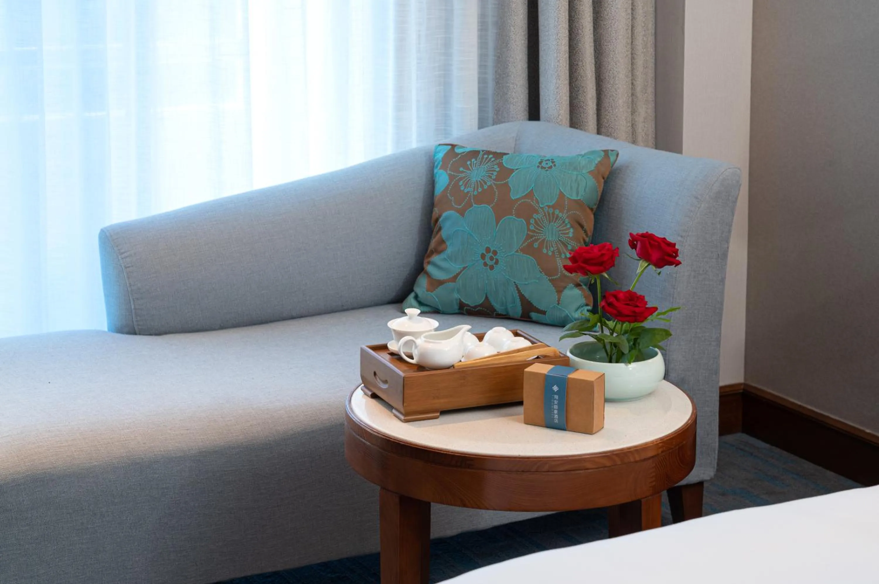 Seating area, Bed in Xiamen Xiang An Yi Hao Hotel