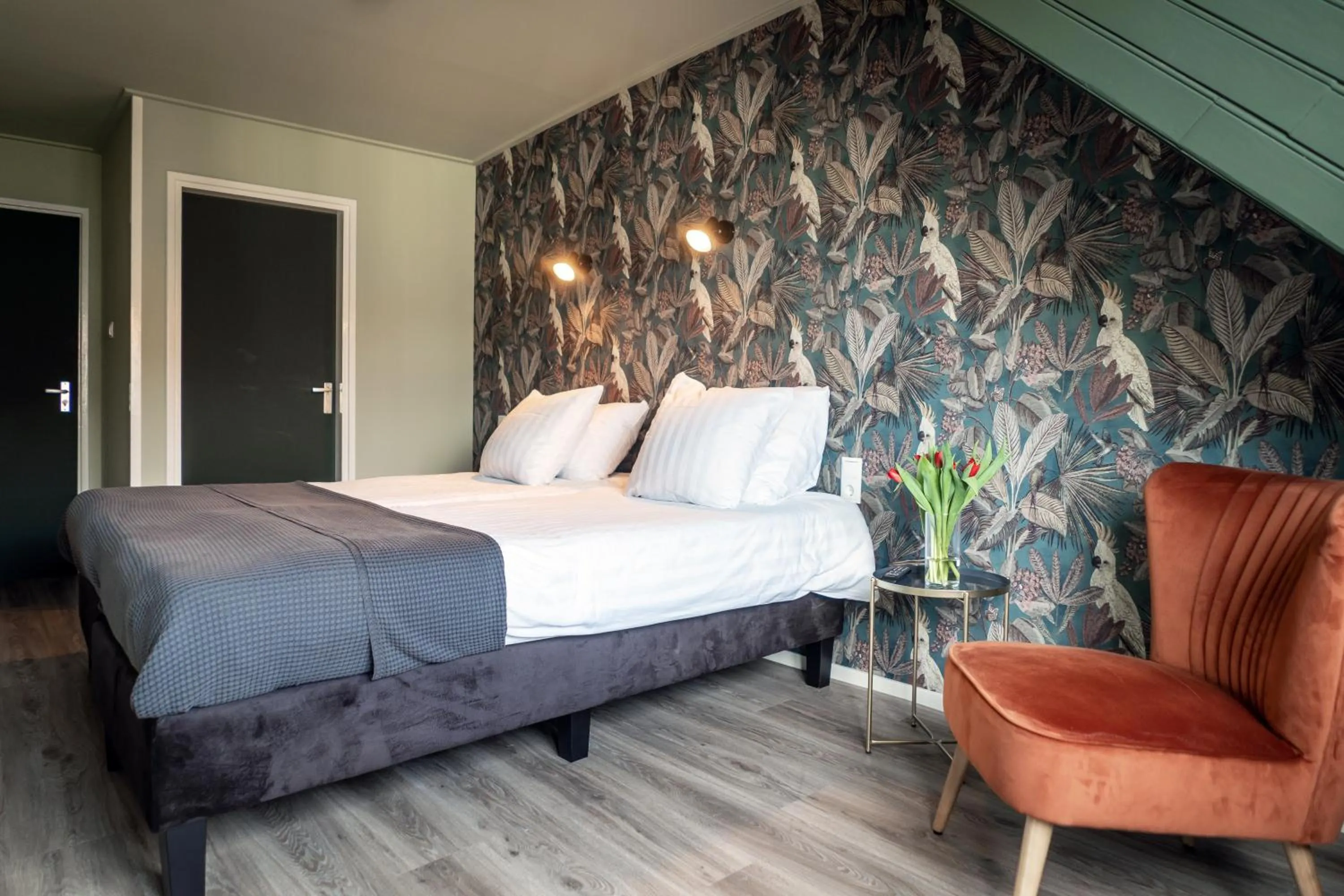 Bedroom, Bed in Hotel het Anker van Texel