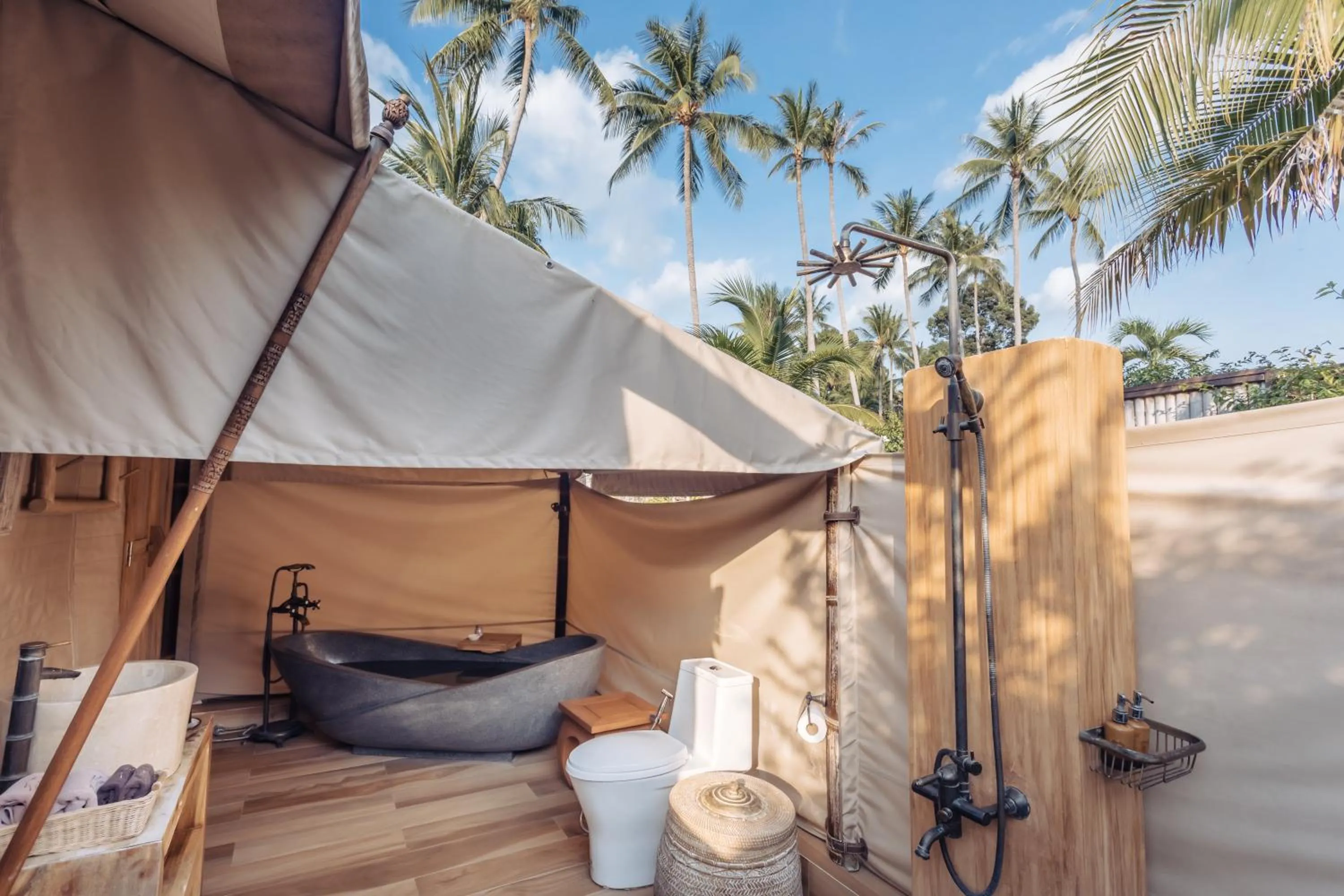 Bathroom in Khwan Beach Resort - Luxury Glamping and Pool Villas Samui - Adults Only - SHA Extra Plus