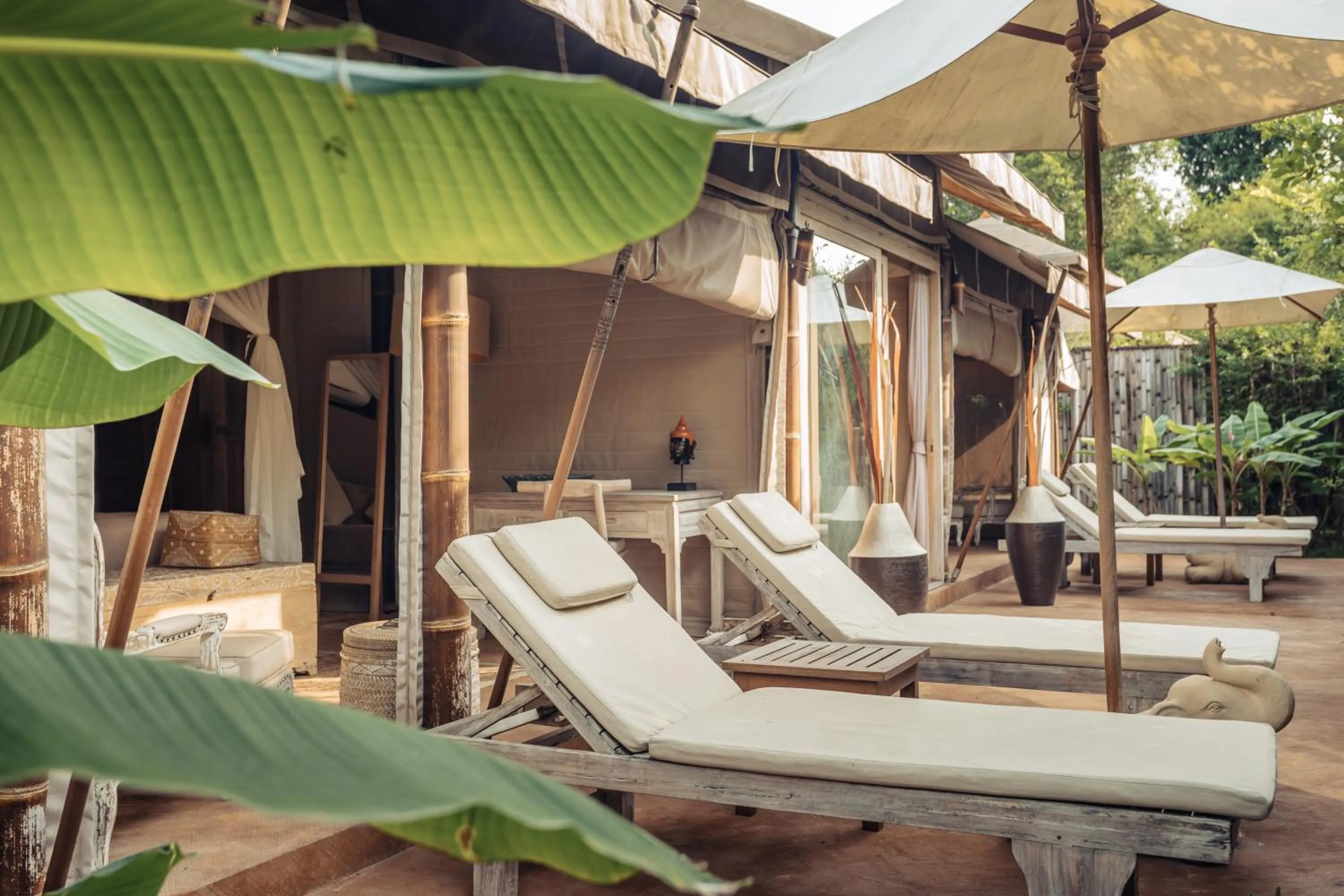 Balcony/Terrace in Khwan Beach Resort - Luxury Glamping and Pool Villas Samui - Adults Only - SHA Extra Plus