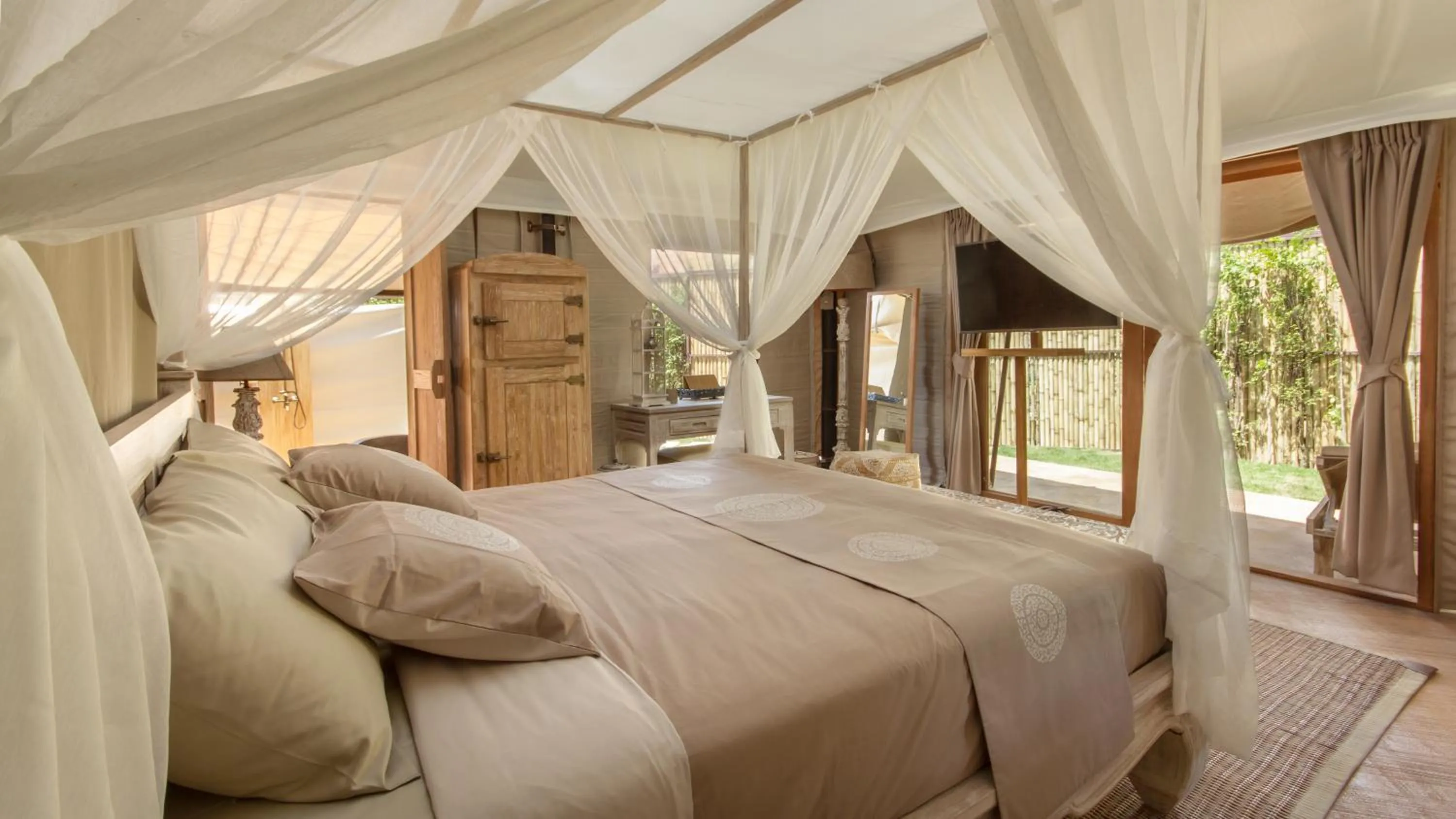 Bedroom, Bed in Khwan Beach Resort - Luxury Glamping and Pool Villas Samui - Adults Only - SHA Extra Plus
