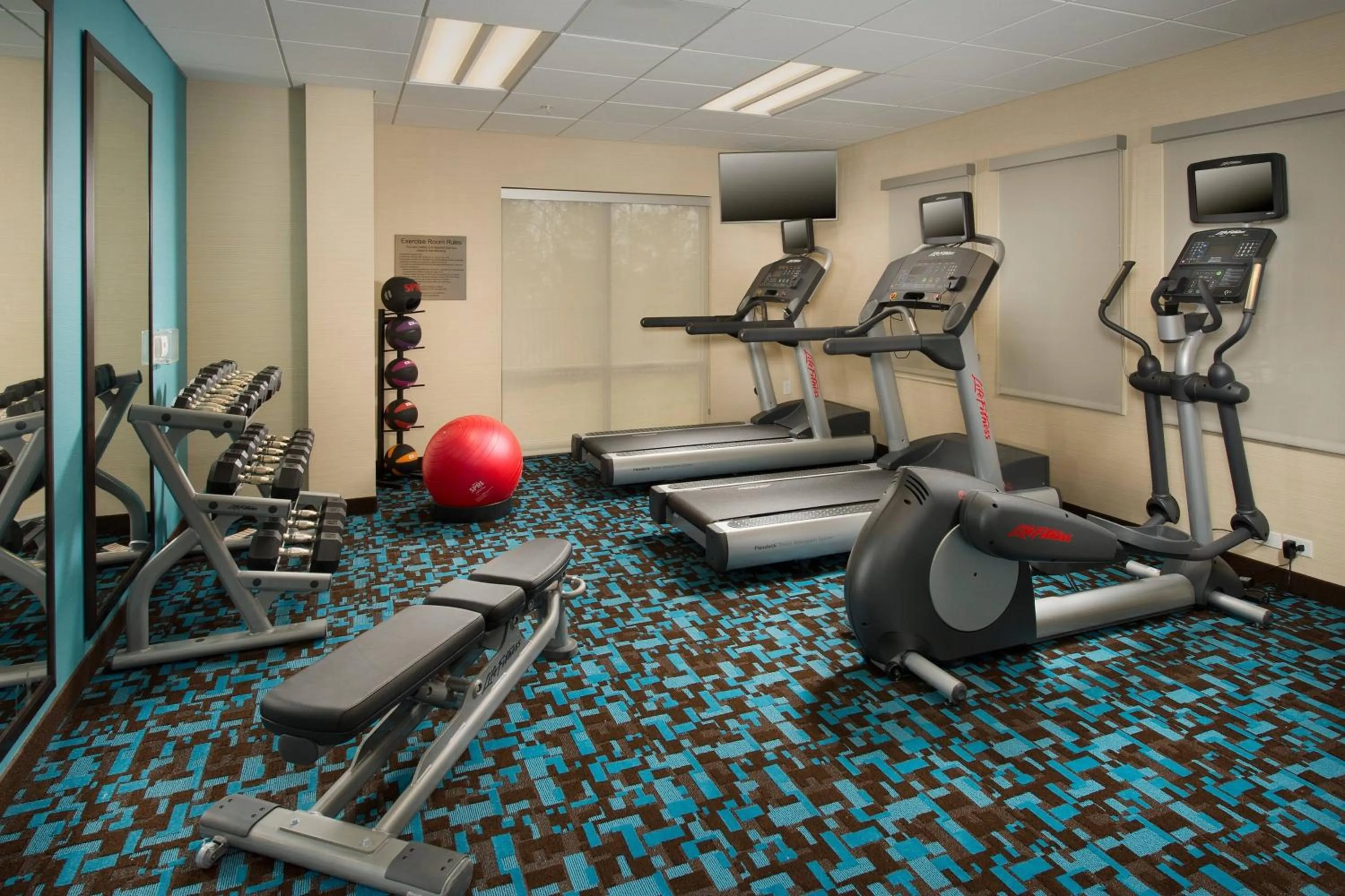 Fitness centre/facilities in Fairfield Inn & Suites by Marriott Arundel Mills BWI Airport