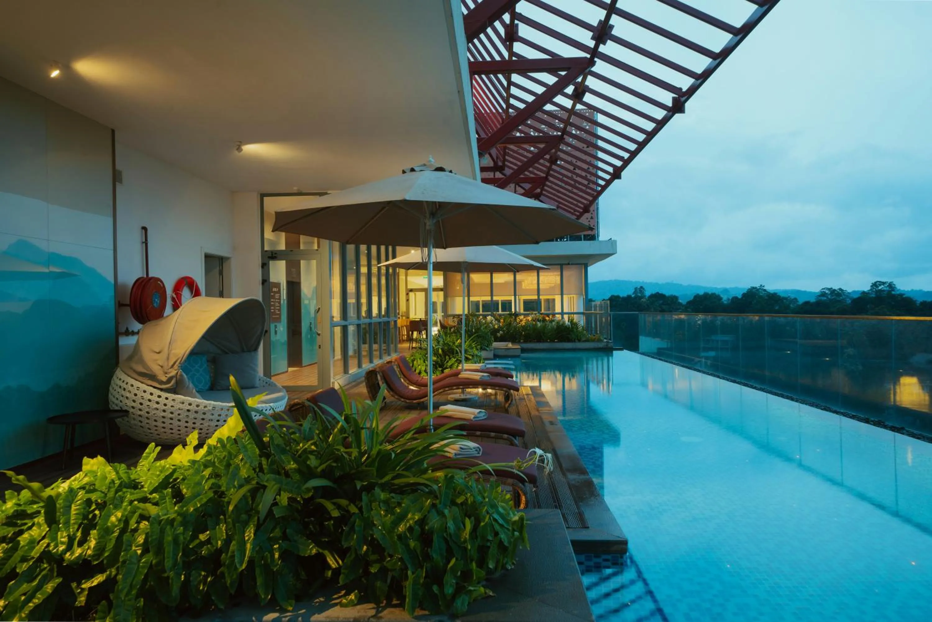 Pool view in Kandy Myst by Cinnamon