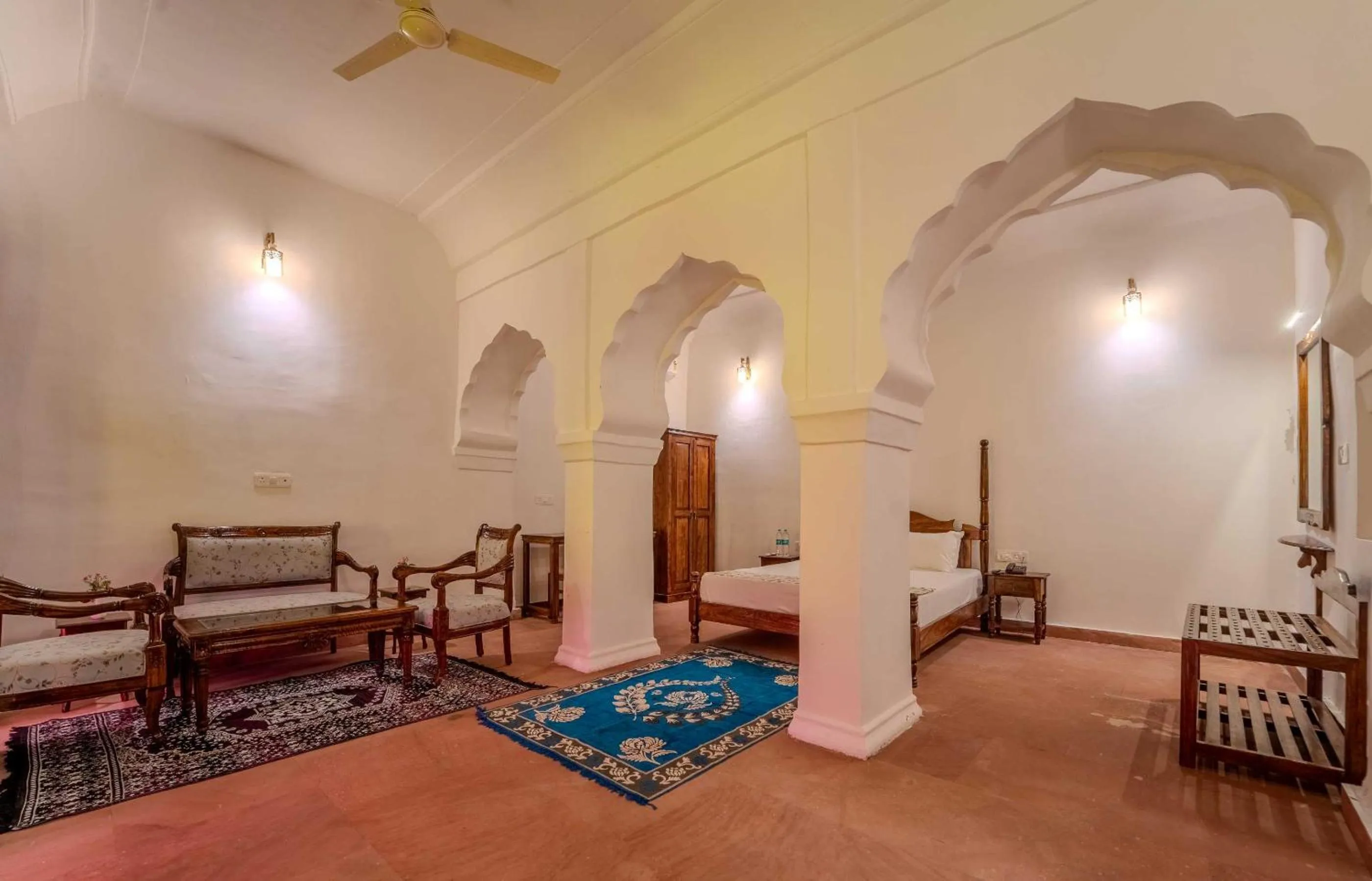 Living room, Bed in Fort Khawa Palace and Resort