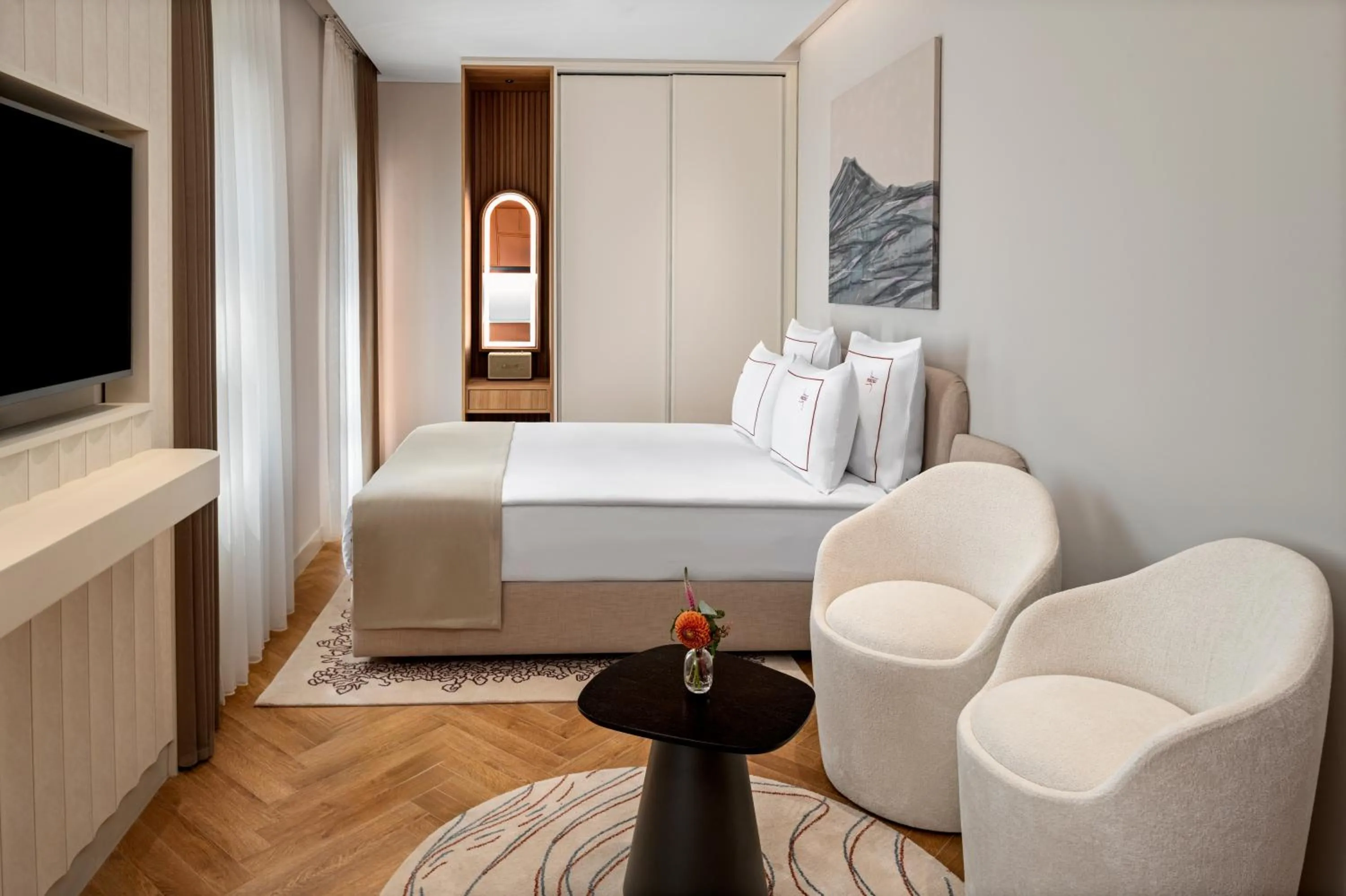 Bed in Casa Foscolo Hotel, Istanbul, a Member of Design Hotels