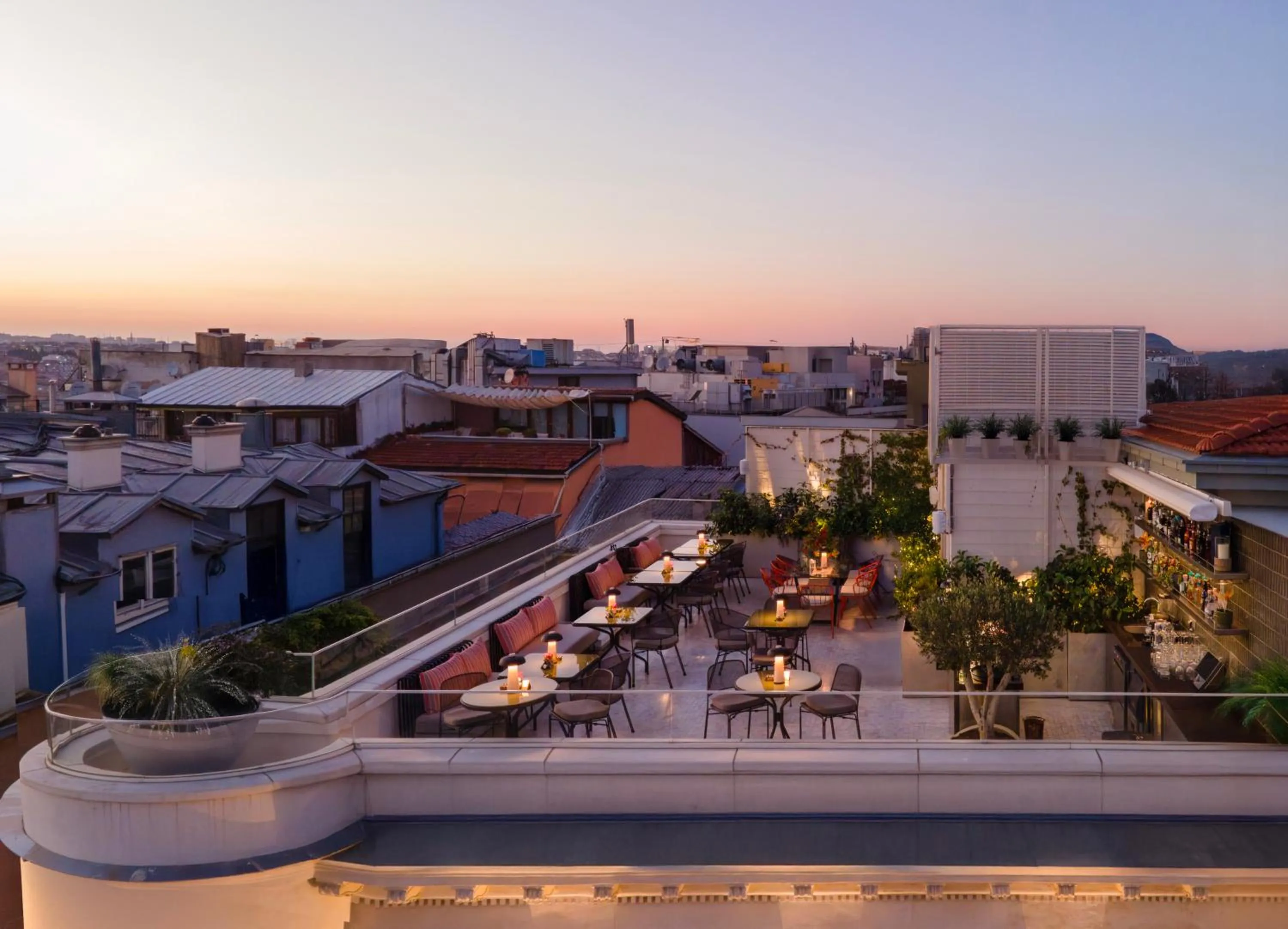 Balcony/Terrace in Casa Foscolo Hotel, Istanbul, a Member of Design Hotels