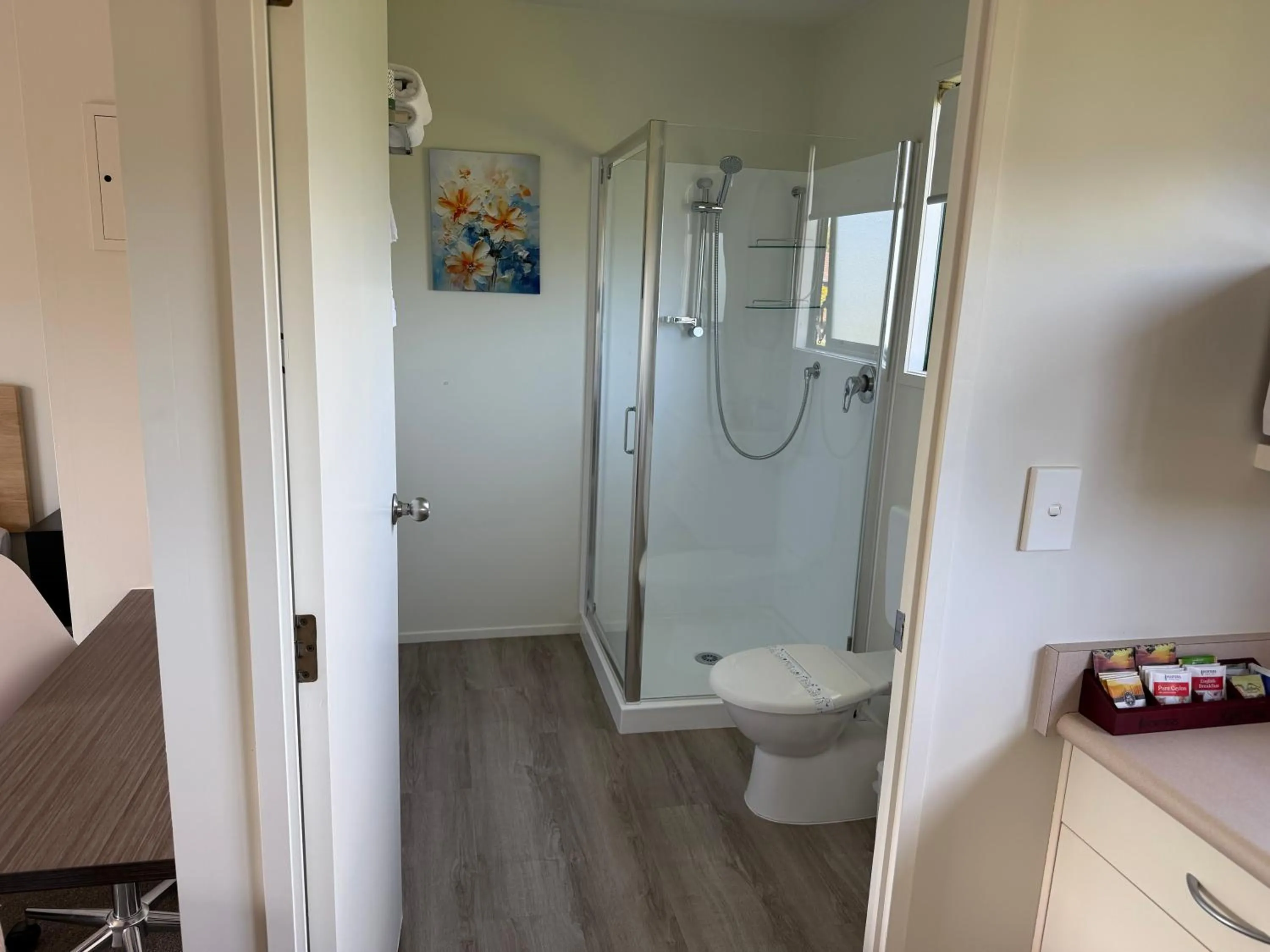 Shower in Coromandel Court Motel