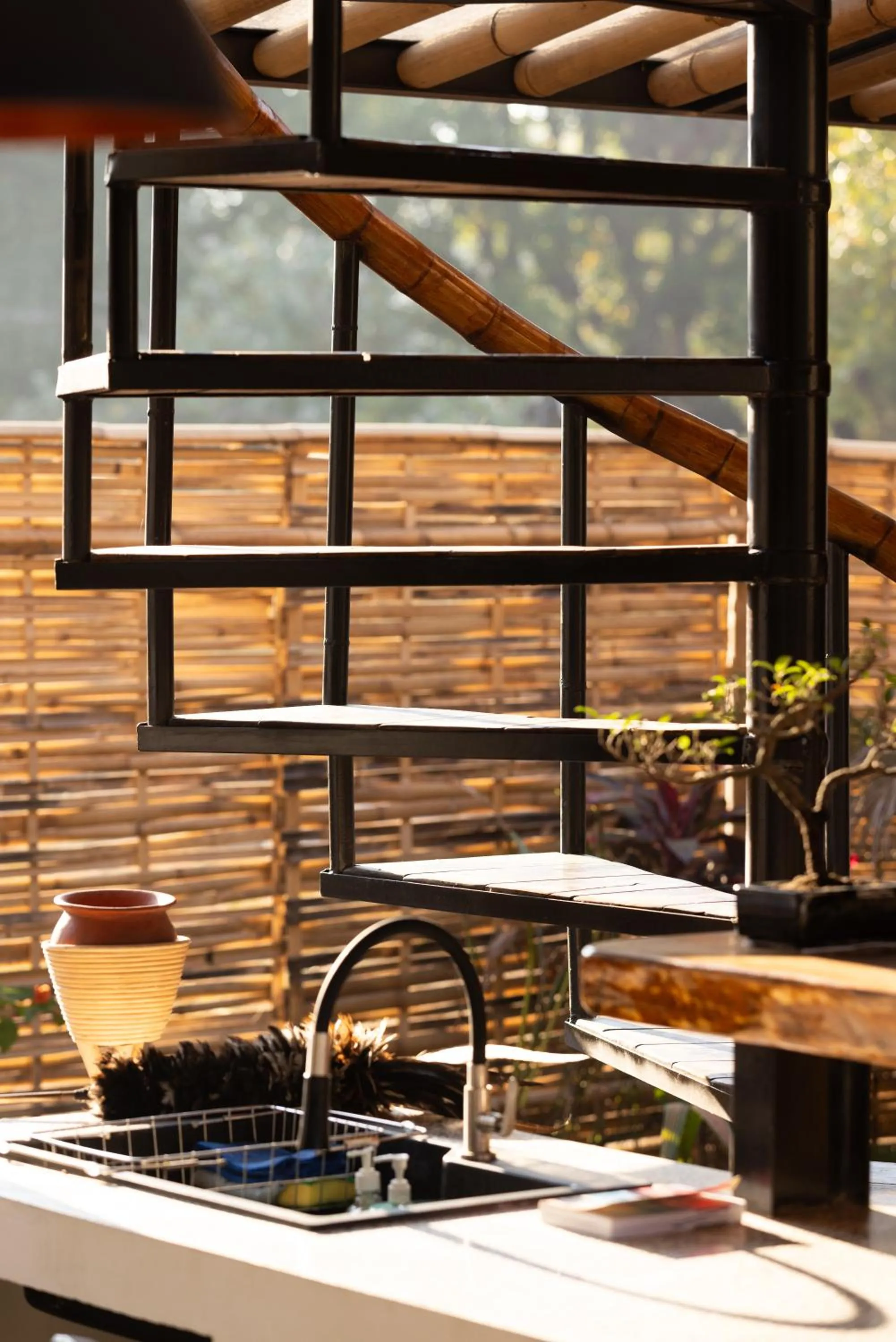 Kitchen or kitchenette in Villa Samyama