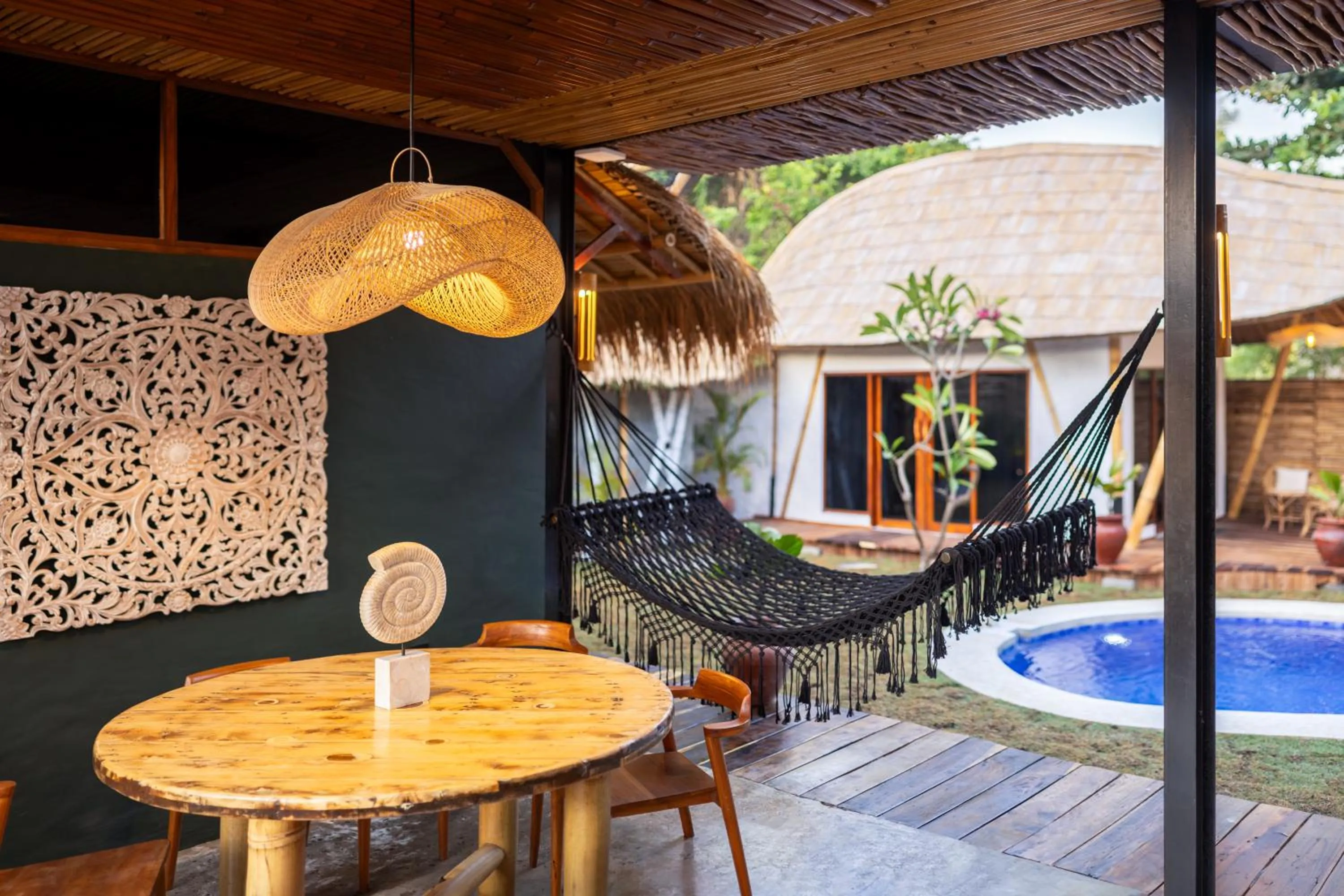 Living room in Villa Samyama