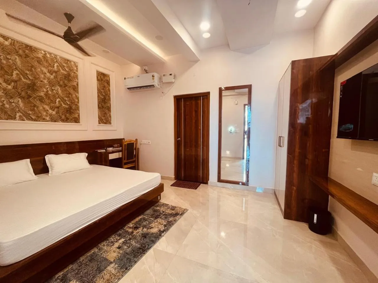 Bed in Hotel Ram Anandam Inn