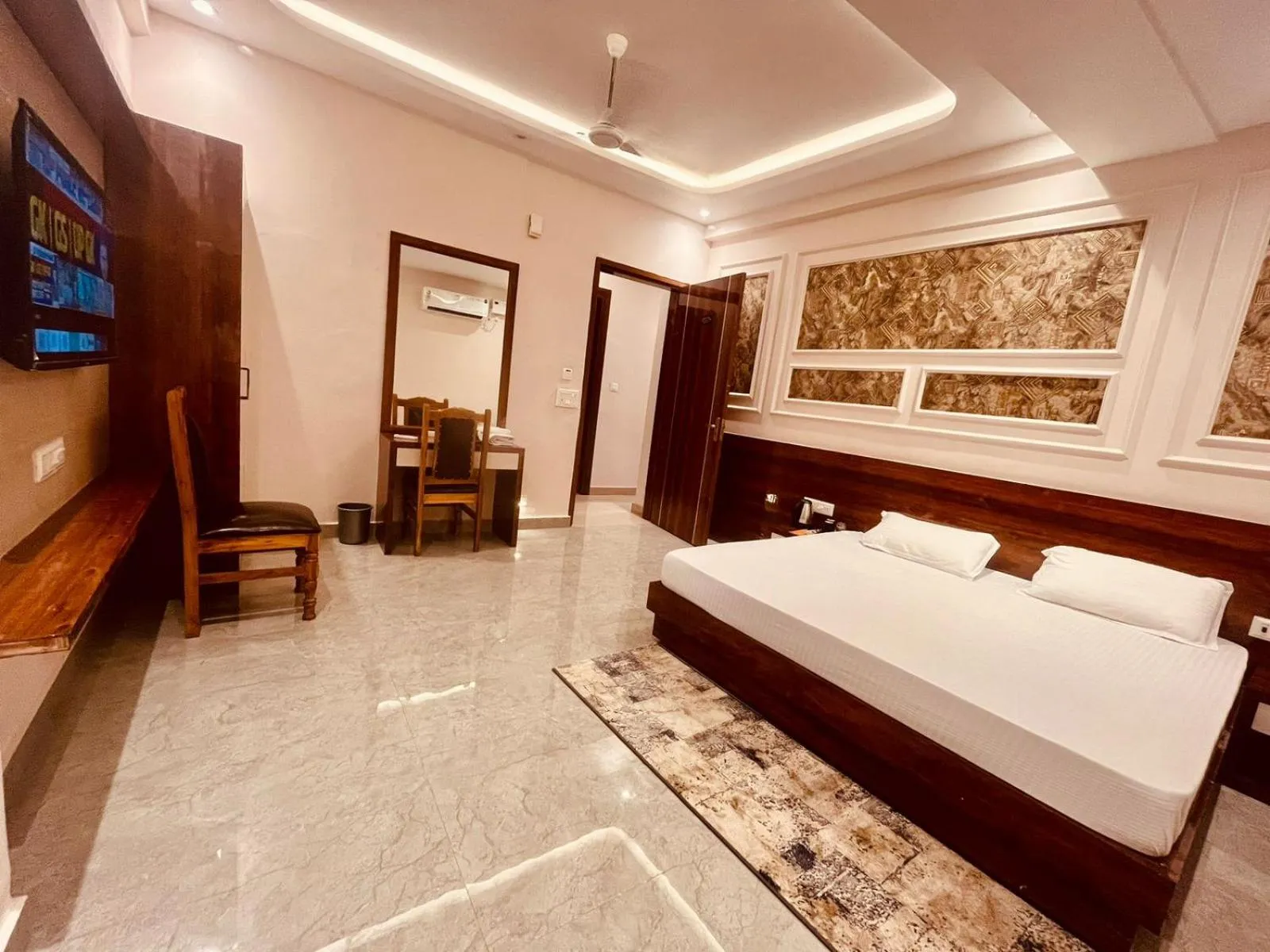 Bed in Hotel Ram Anandam Inn