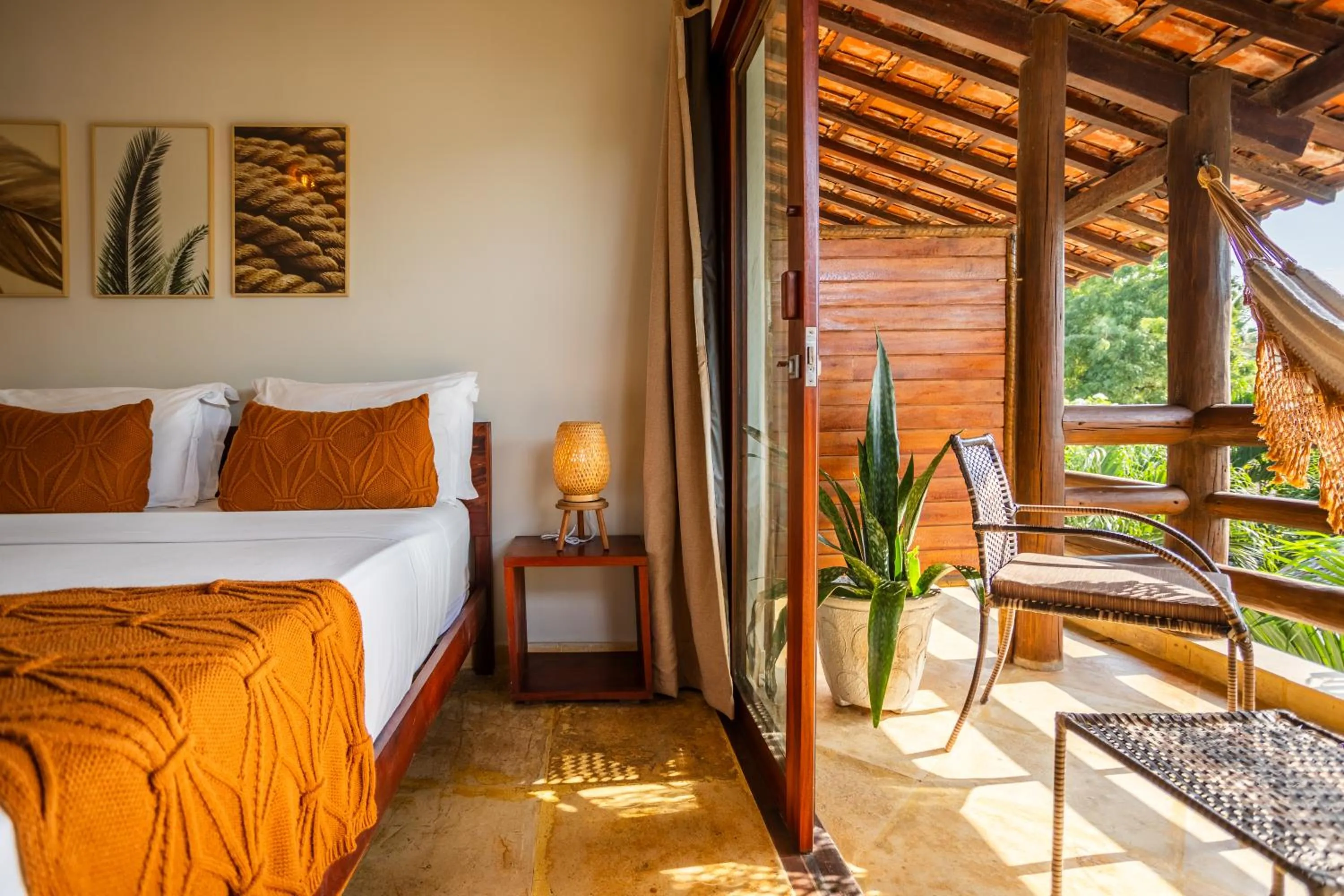 Bed in Pousada Carcará