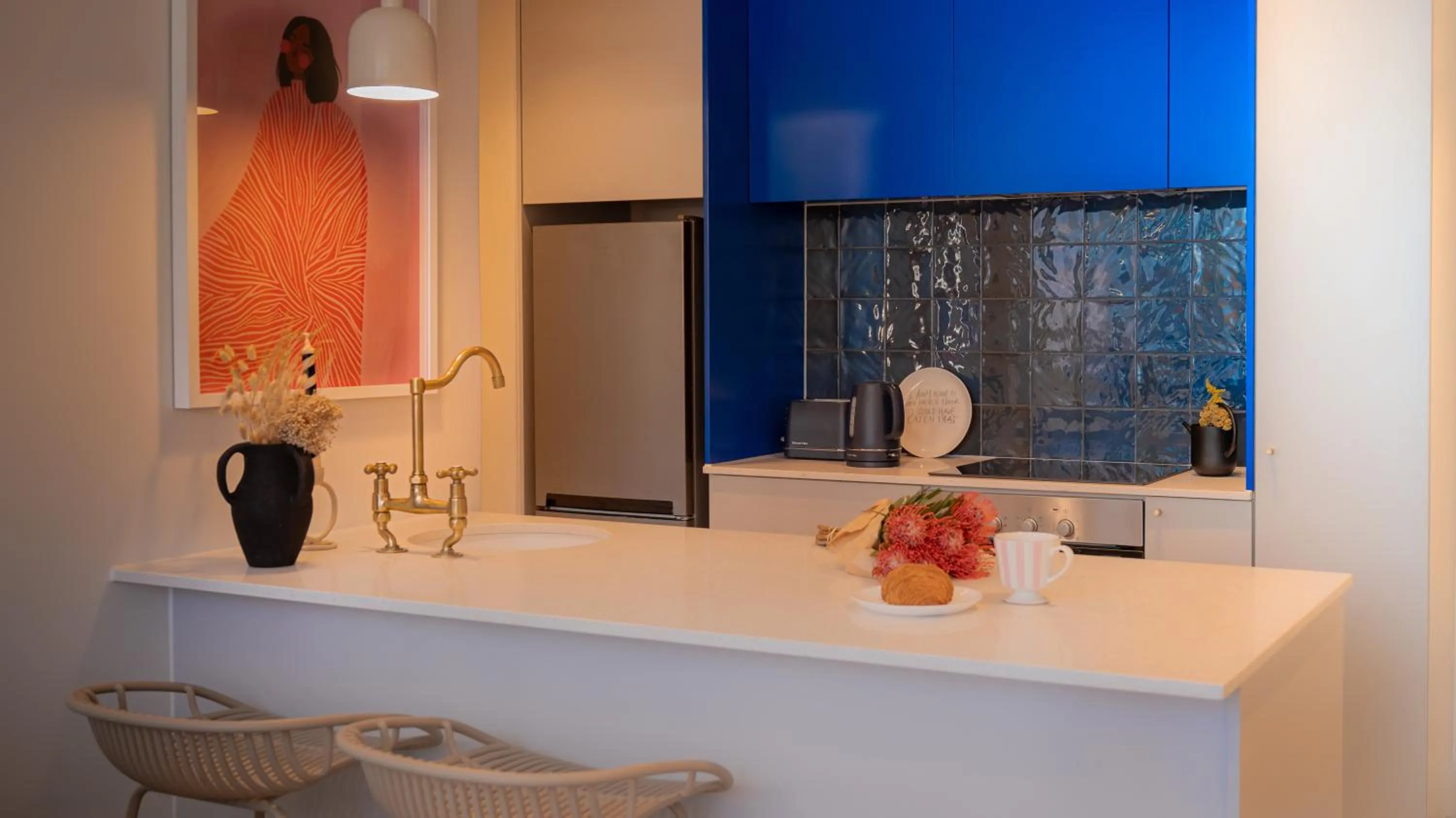 Kitchen or kitchenette in The Trade Boutique Hotel