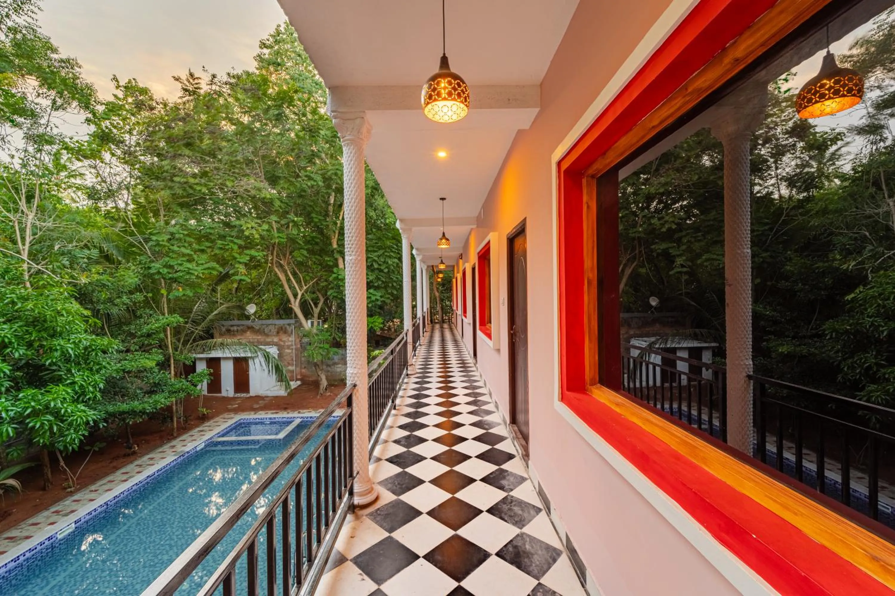 Property building in Hotel De Jardin Pondicherry with Swimming Pool