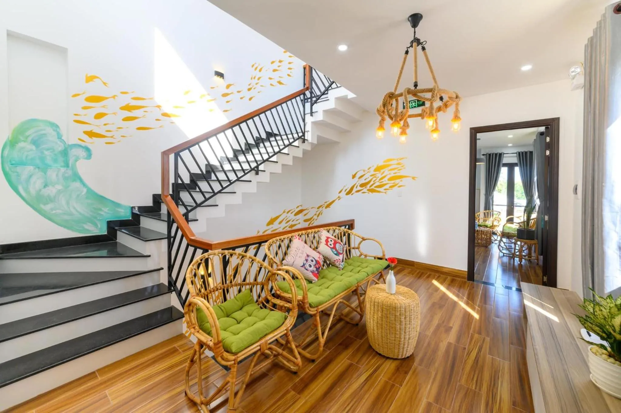 Seating area in Kivi Homestay Hoi An