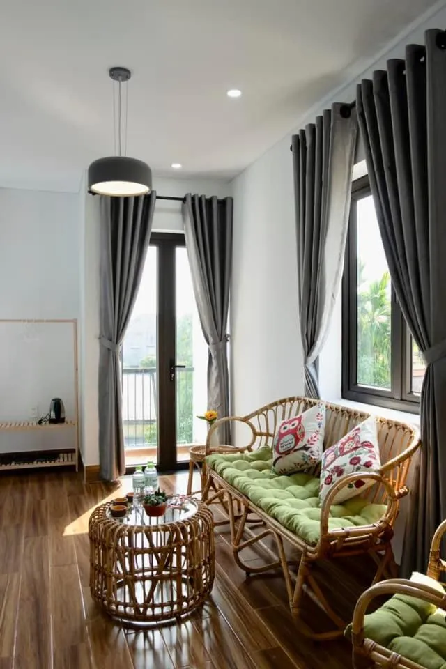 Seating area in Kivi Homestay Hoi An