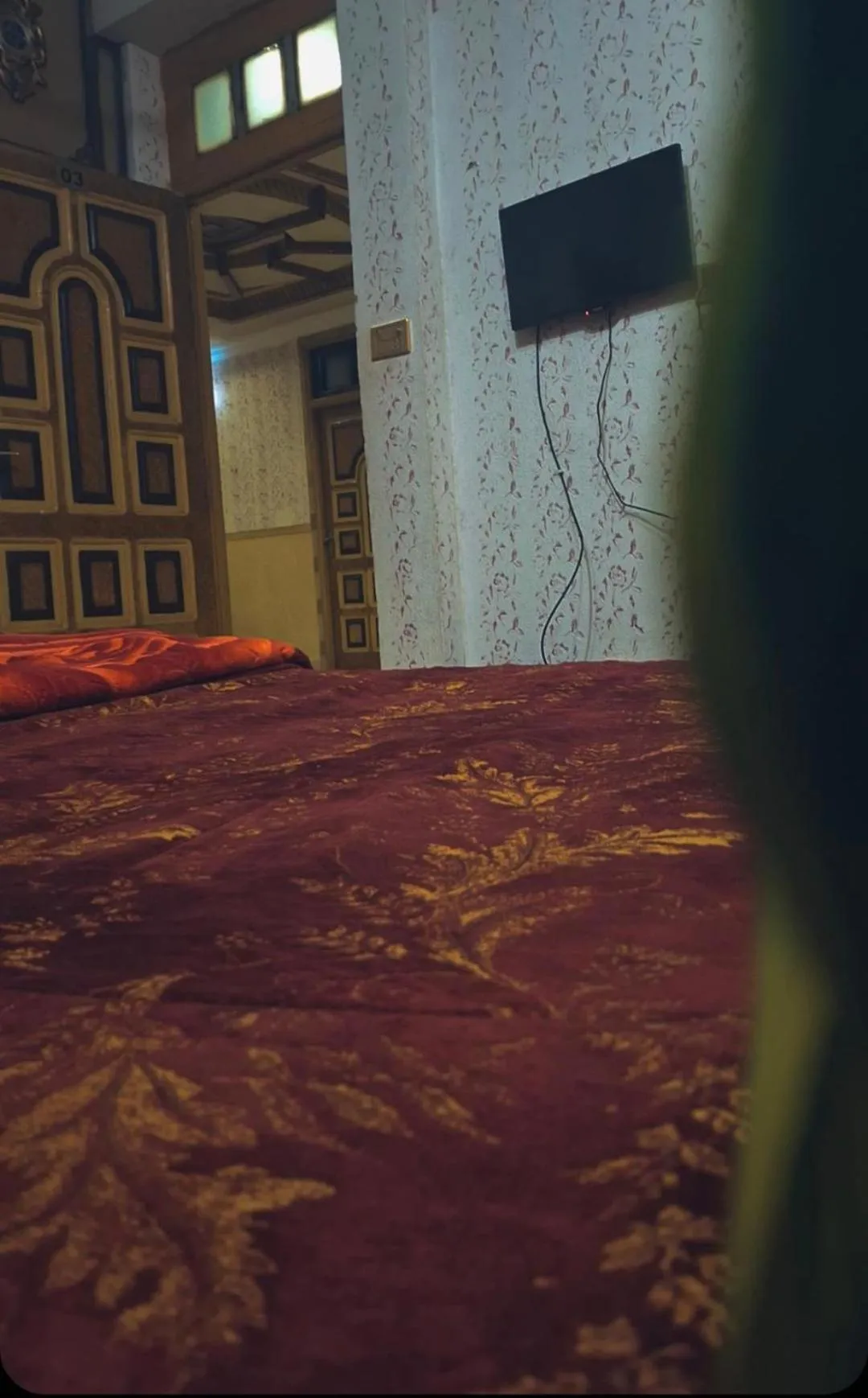 Communal lounge/ TV room in AK Hotel Abbottabad