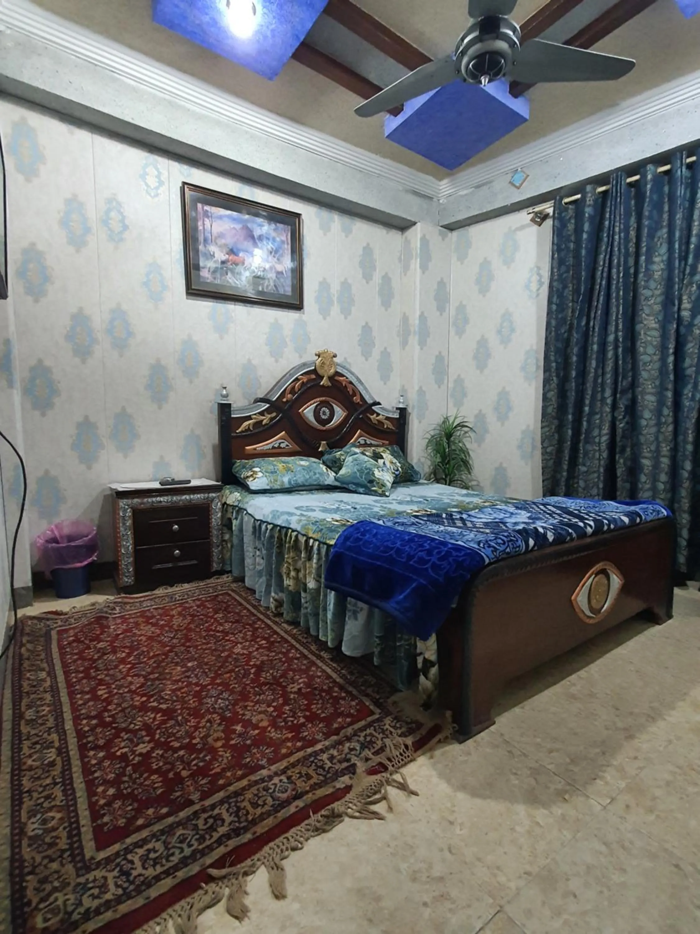 TV and multimedia, Bed in AK Hotel Abbottabad