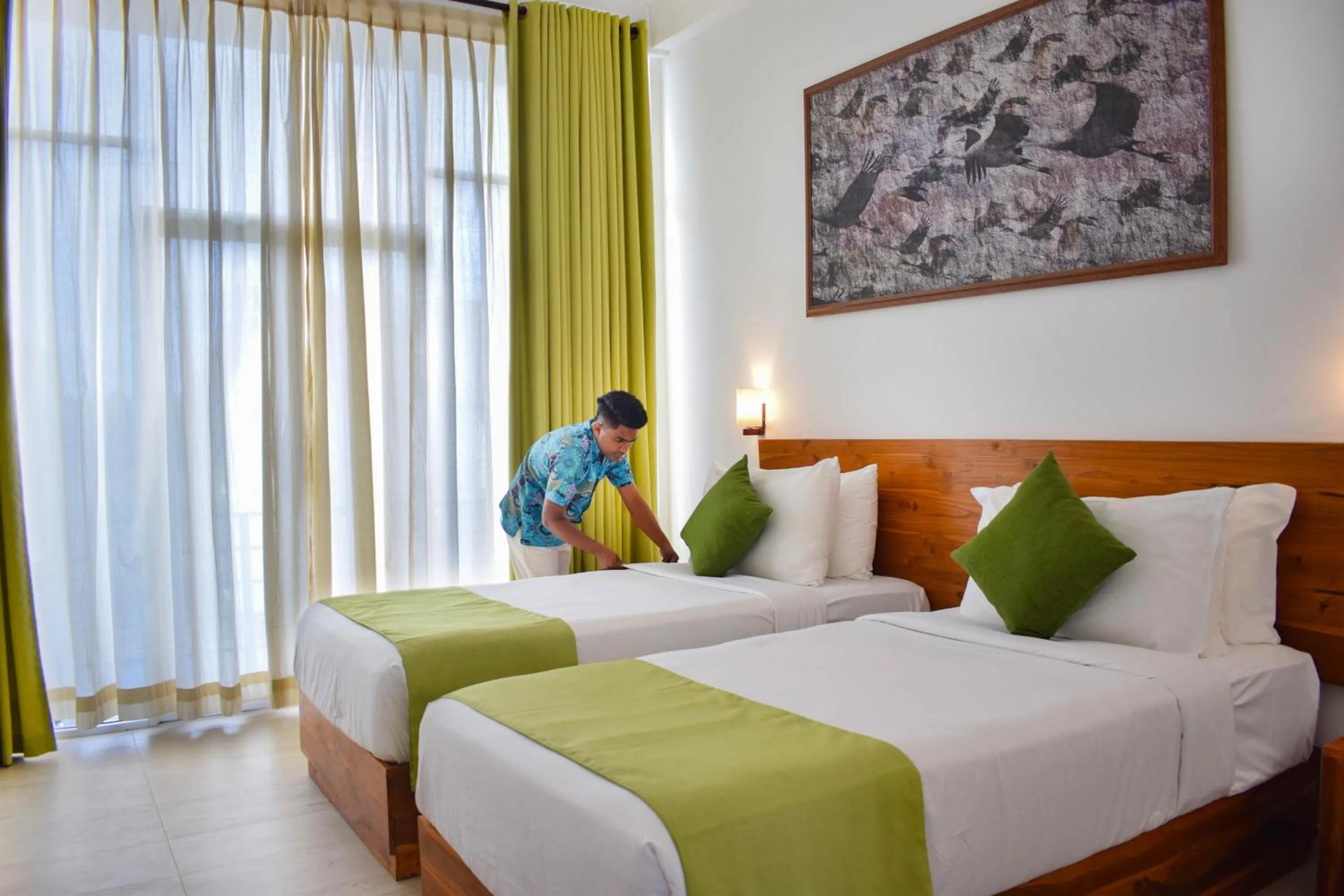 Bedroom, Bed in Hotel Sigiriyaaya