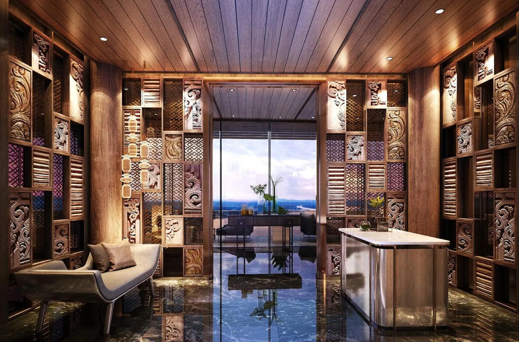 Lounge or bar in Amari Vientiane