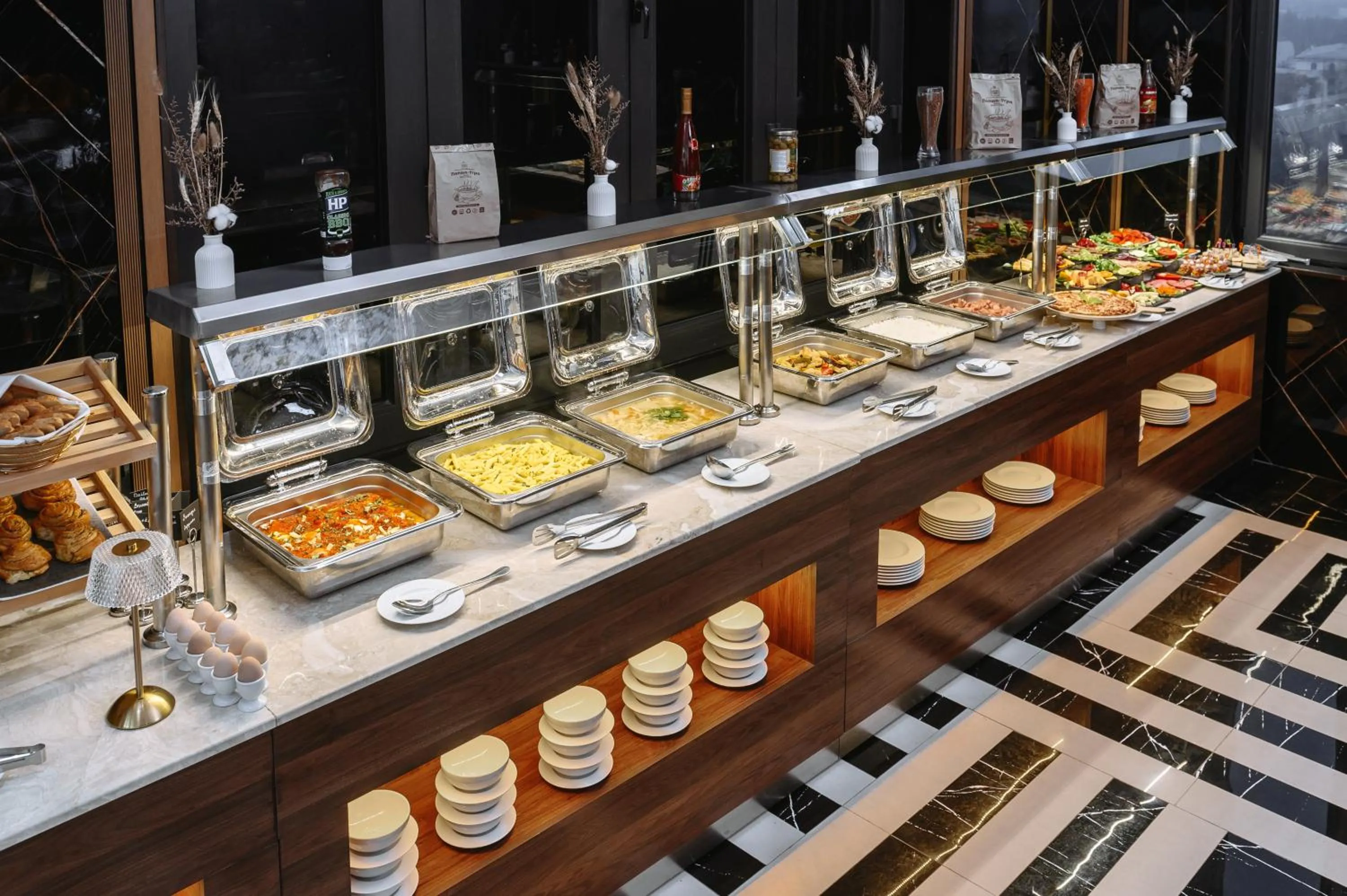 Breakfast in Azimut Hotel Tashkent