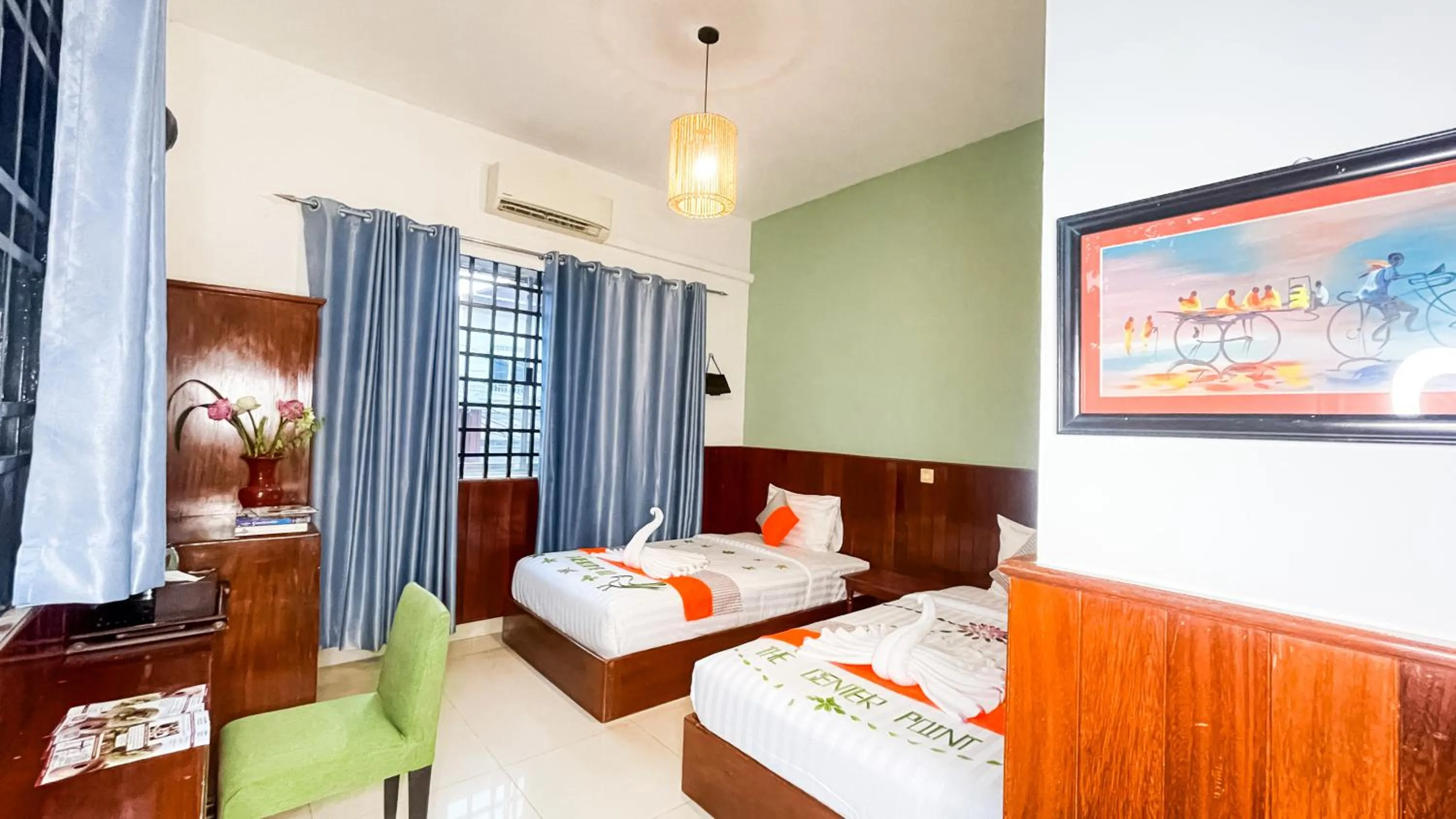 Bed in The Center Point