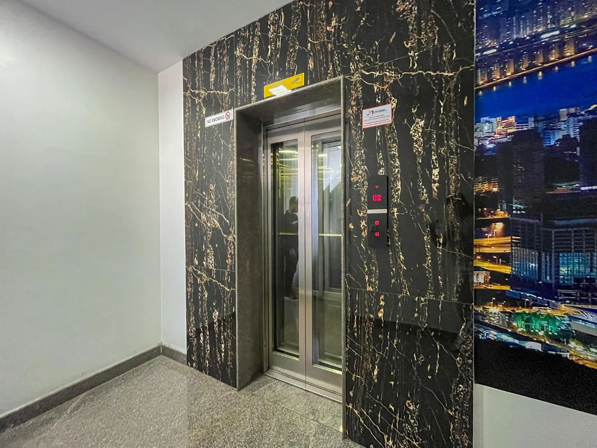 elevator in Mystic Hotel Koramangala