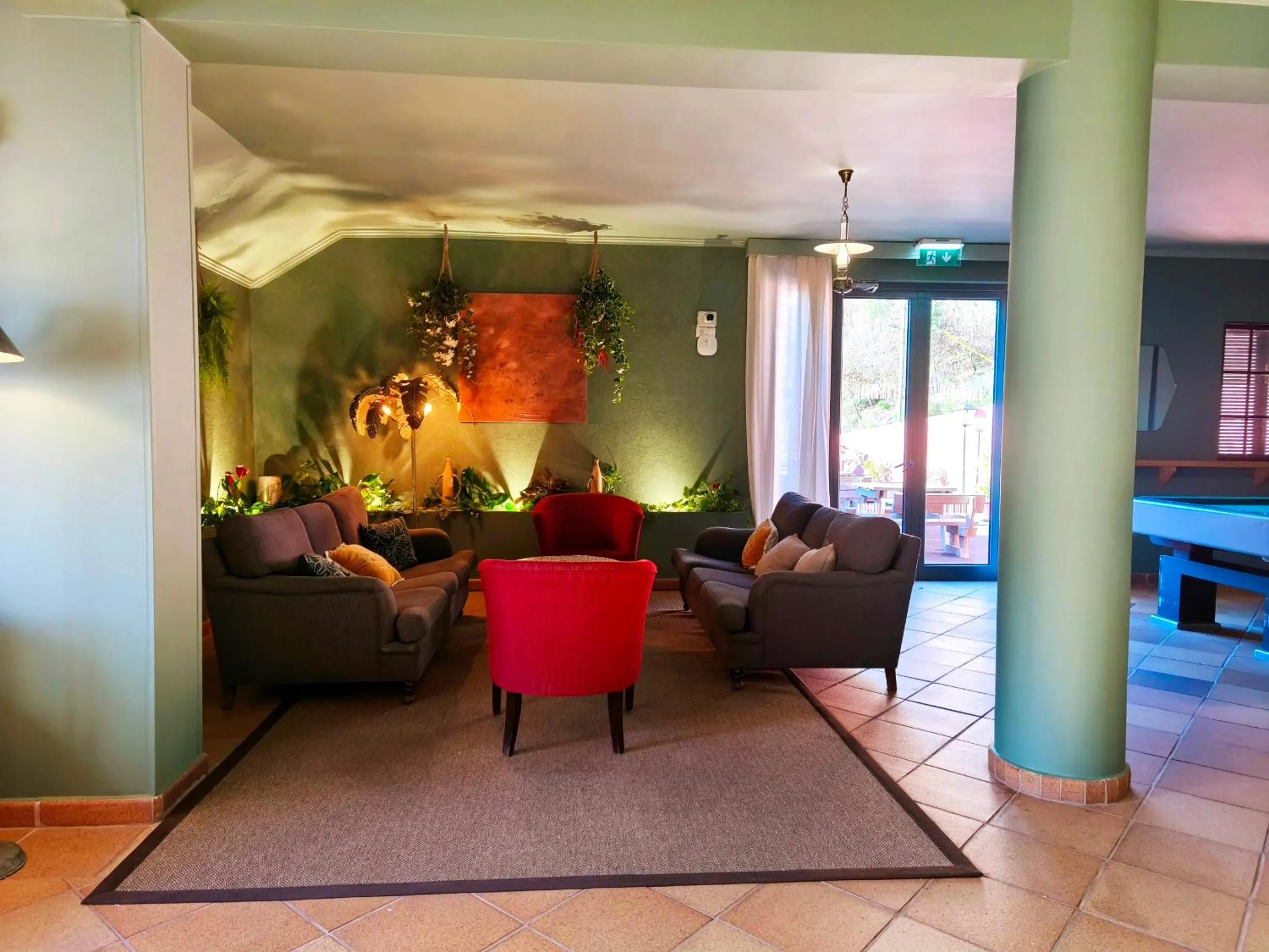 Seating area in Valley View Hotel Encumeada