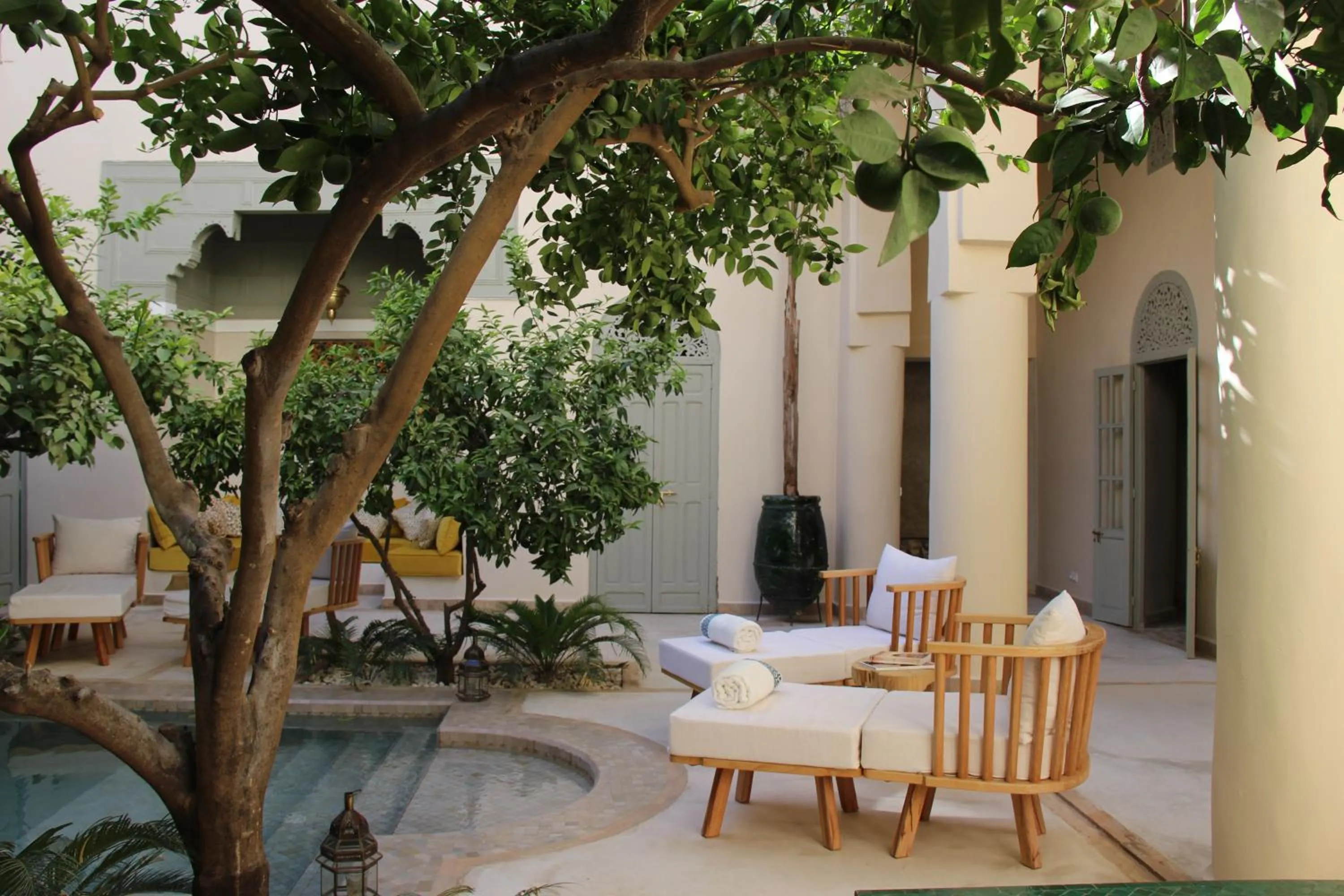 Patio in Riad Emberiza Sahari