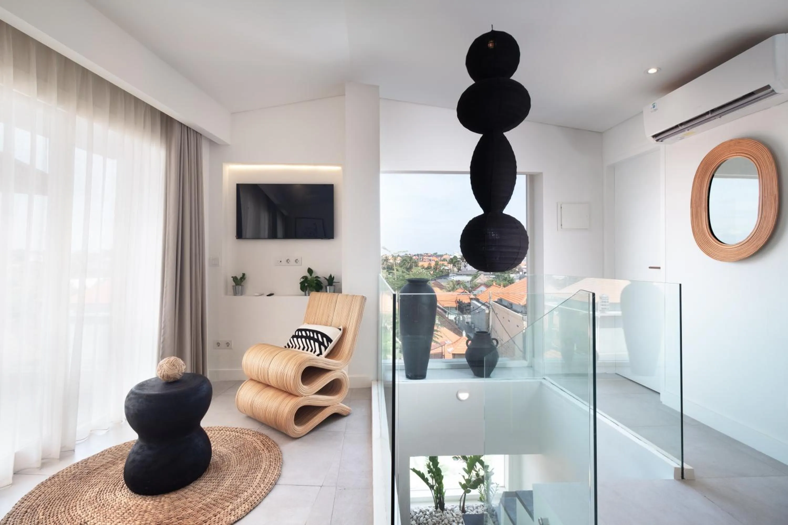 Seating area in The Cruise Berawa Resort