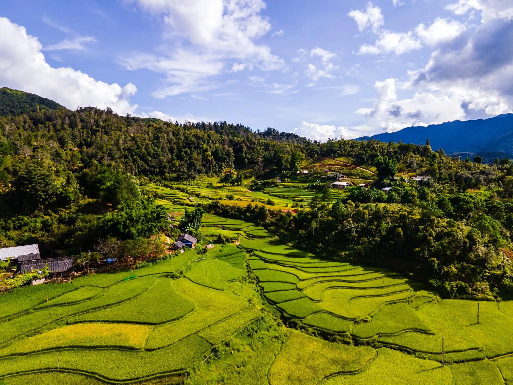 Balcony/Terrace in Lam Ecolodge Mu Cang Chai