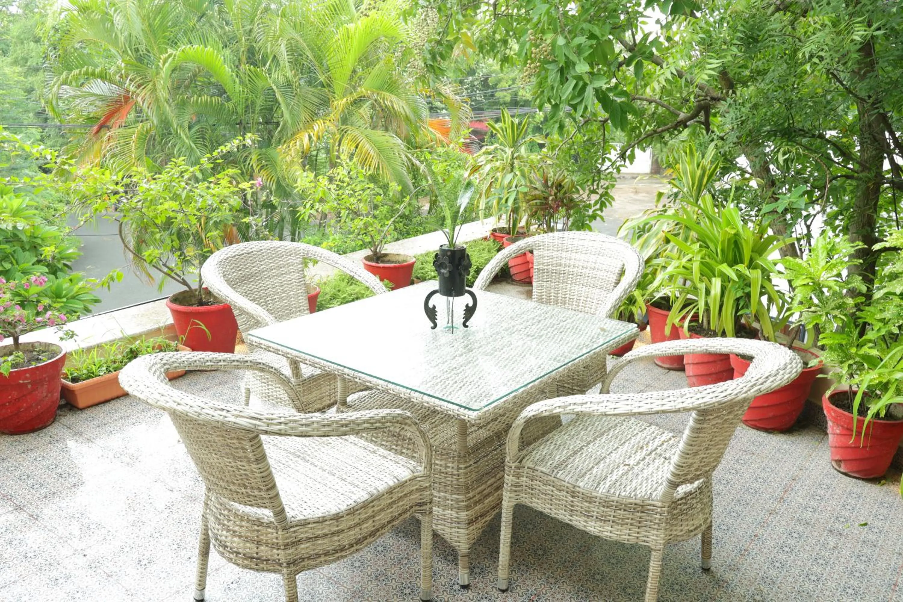 Patio in Suramya Homestay Near Shymala Hills