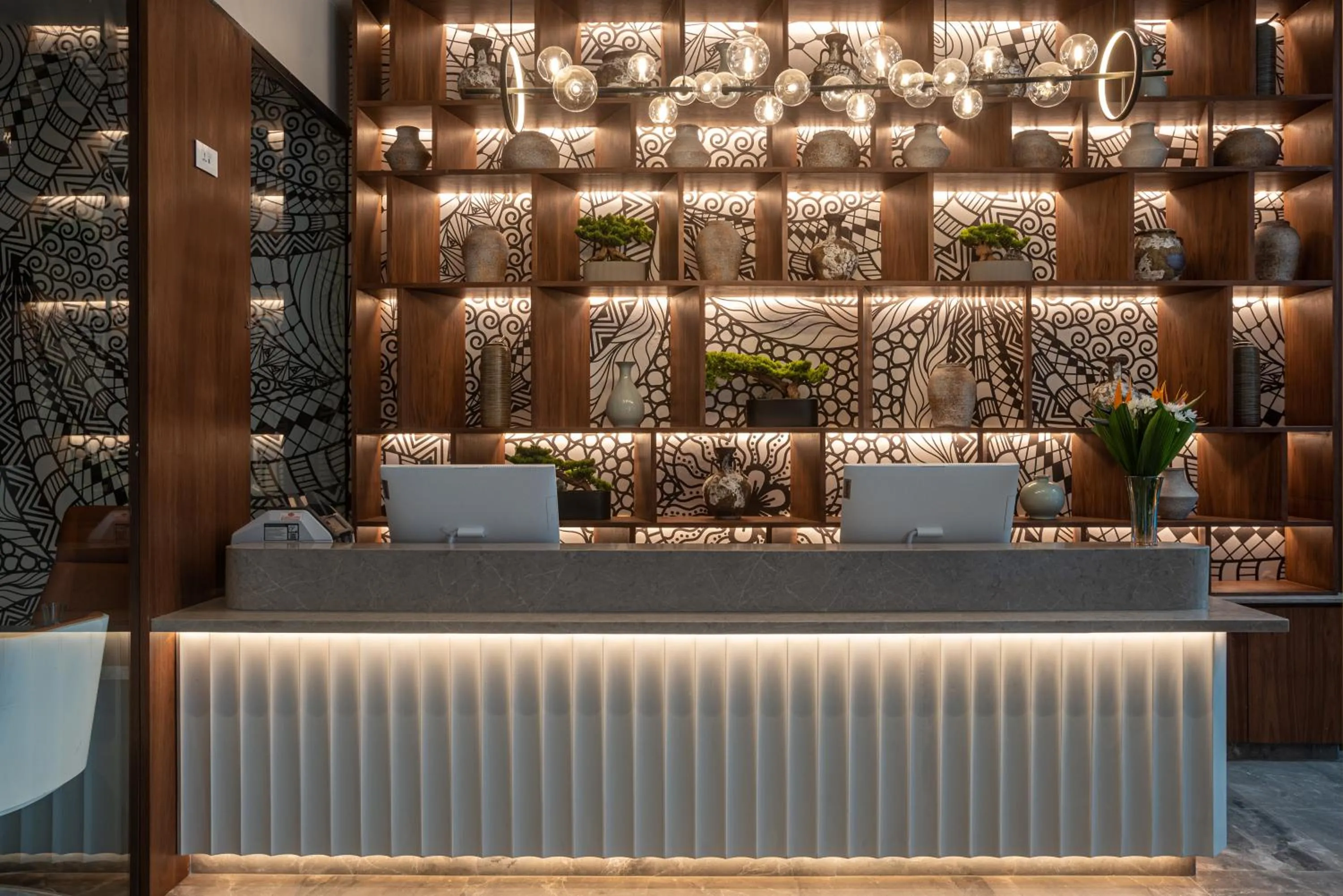 Lobby or reception in Okash City Boutique Hotel