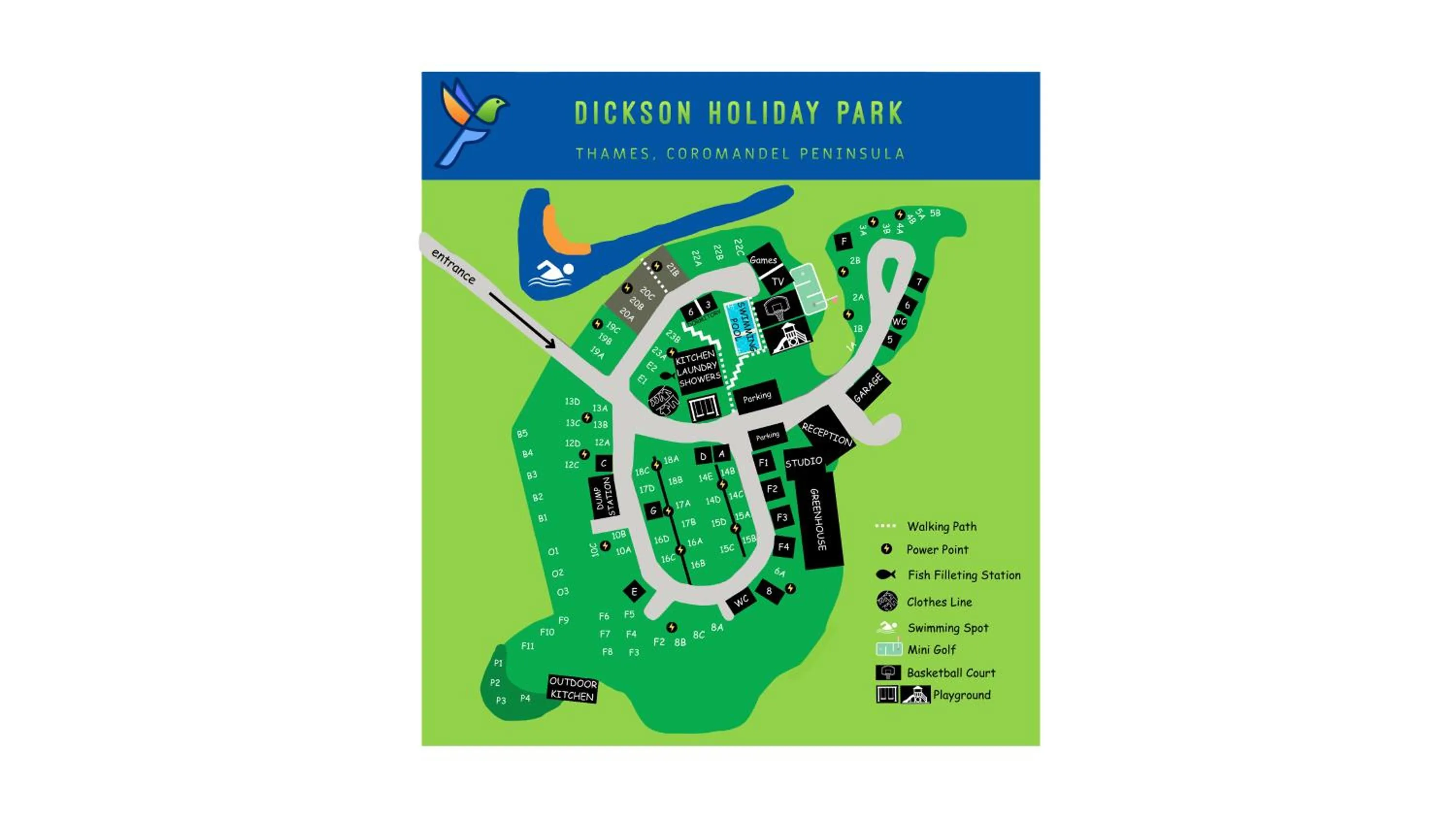 Floor plan in Dickson Holiday Park