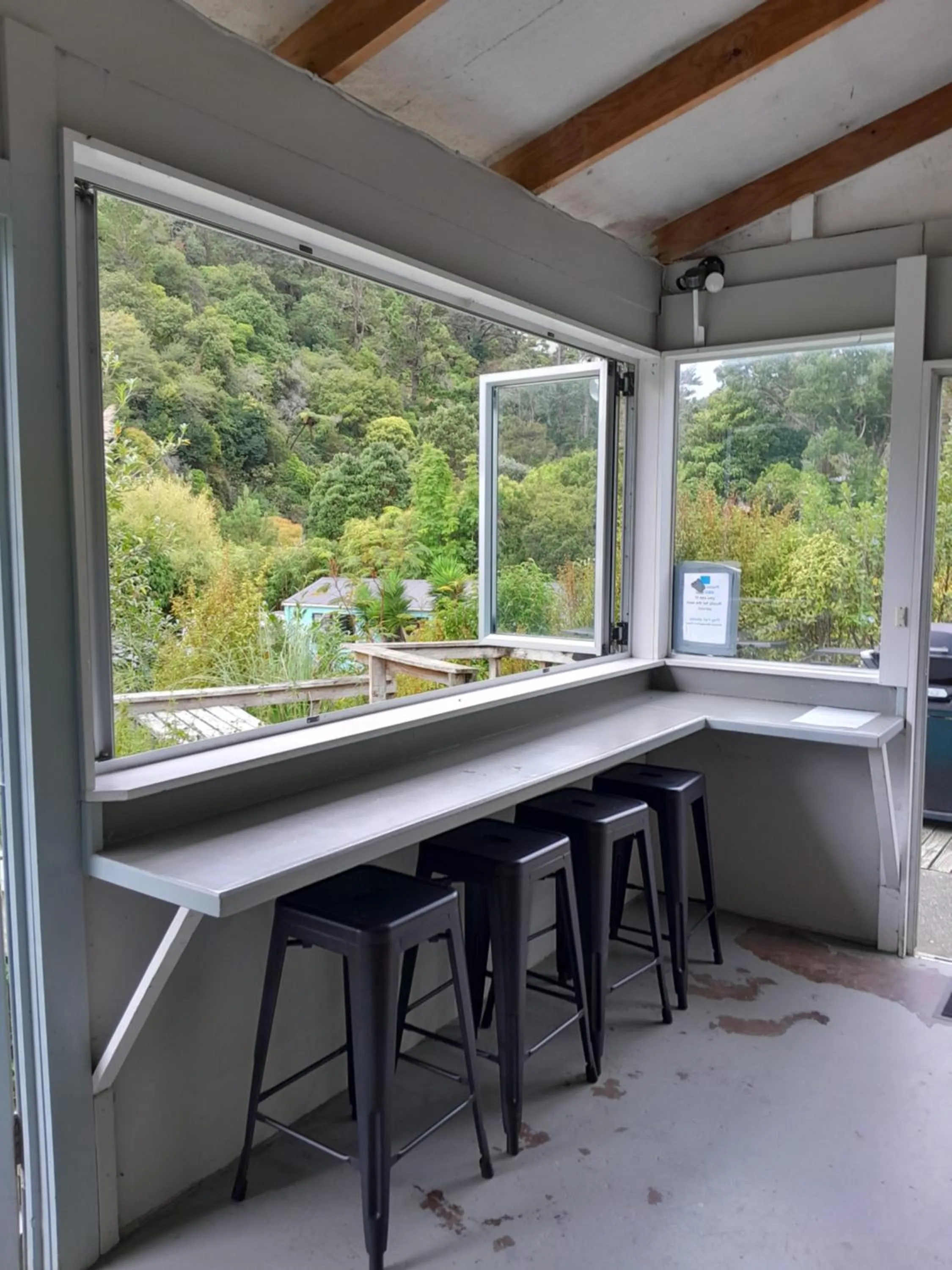 Communal kitchen in Dickson Holiday Park