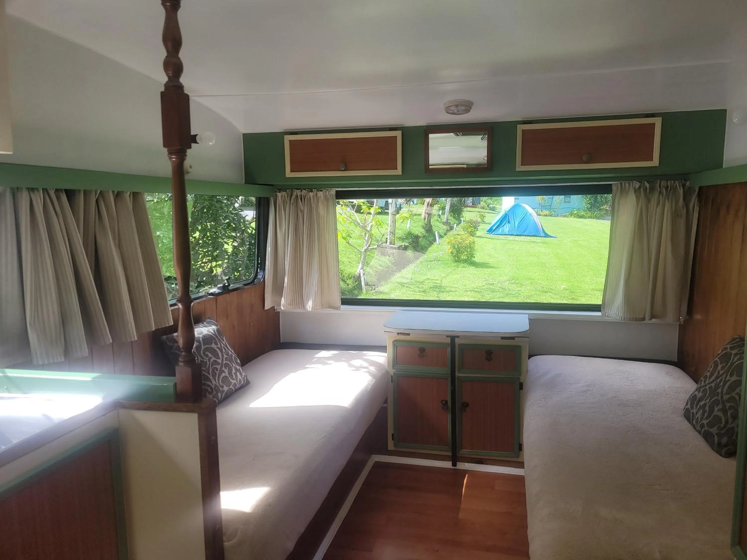 Seating area in Dickson Holiday Park