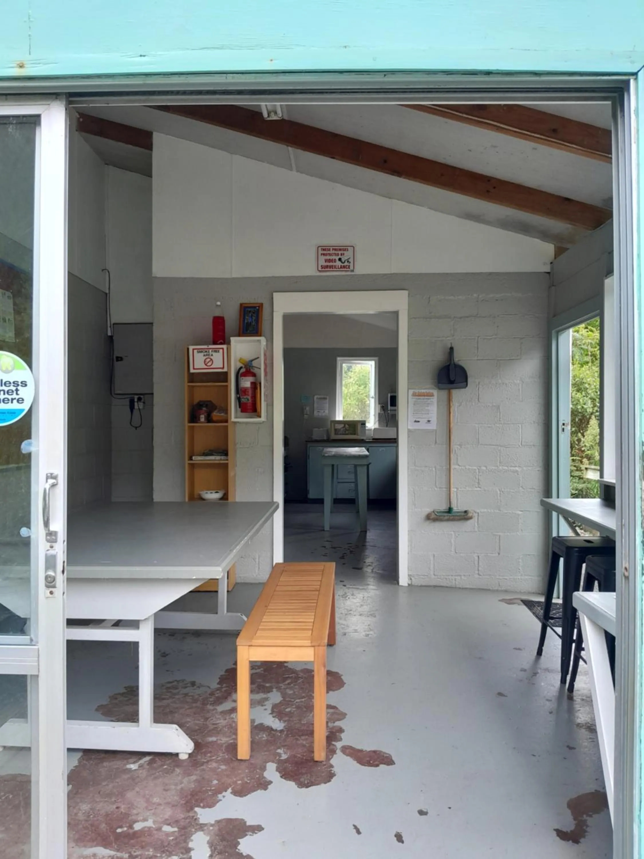 Communal kitchen in Dickson Holiday Park